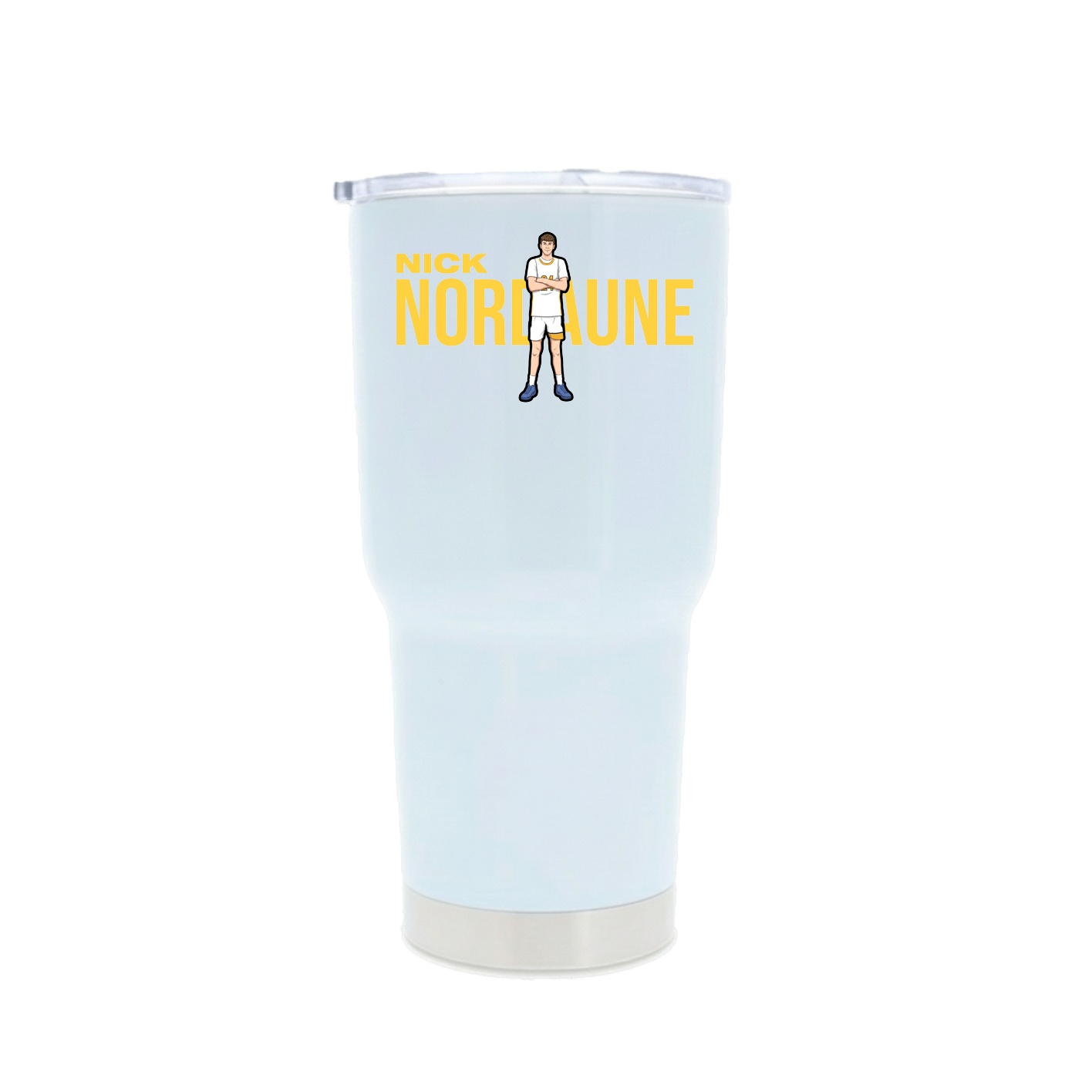 30oz Stainless Steel Tumbler — Player Name in White