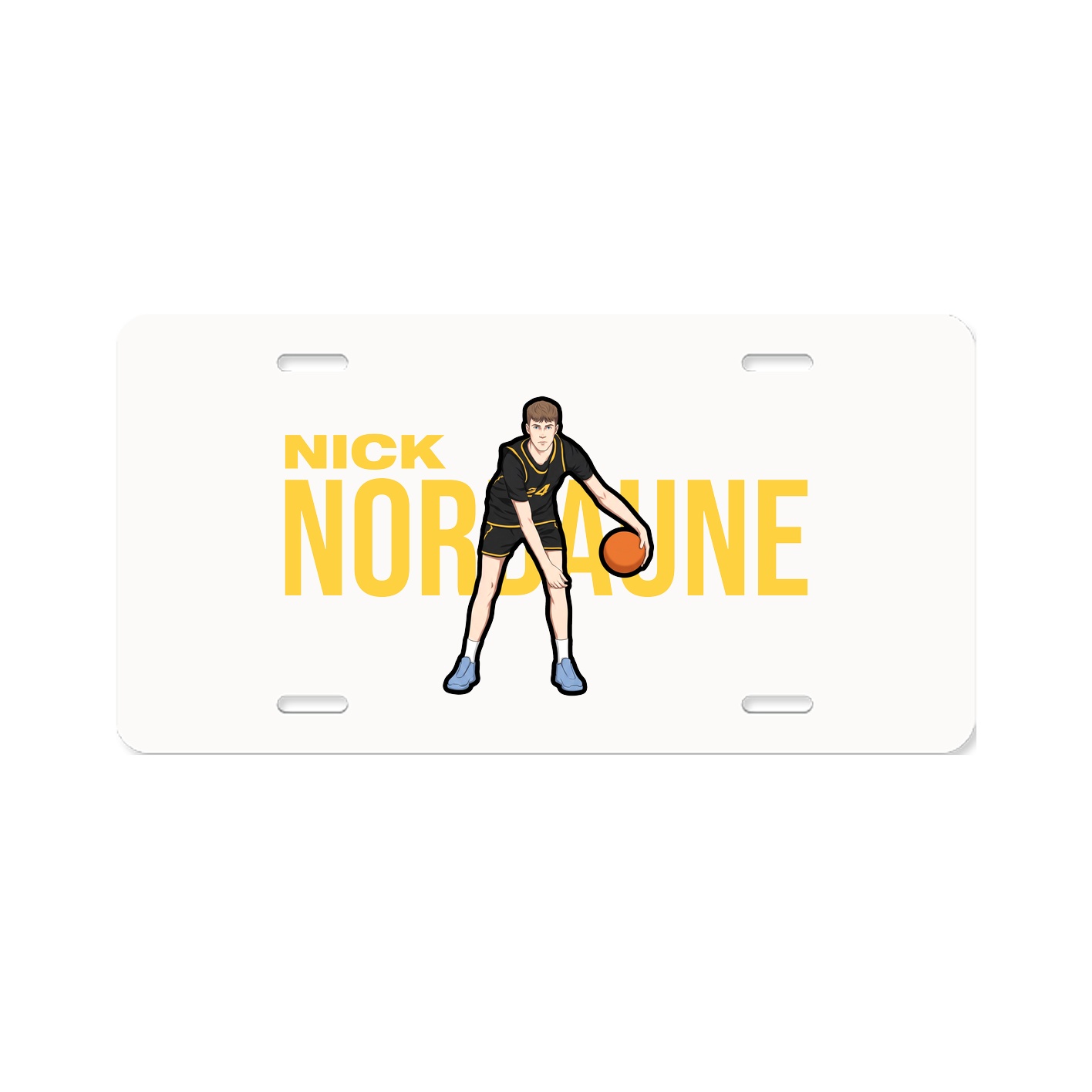 License Plate — Player Name in Classic