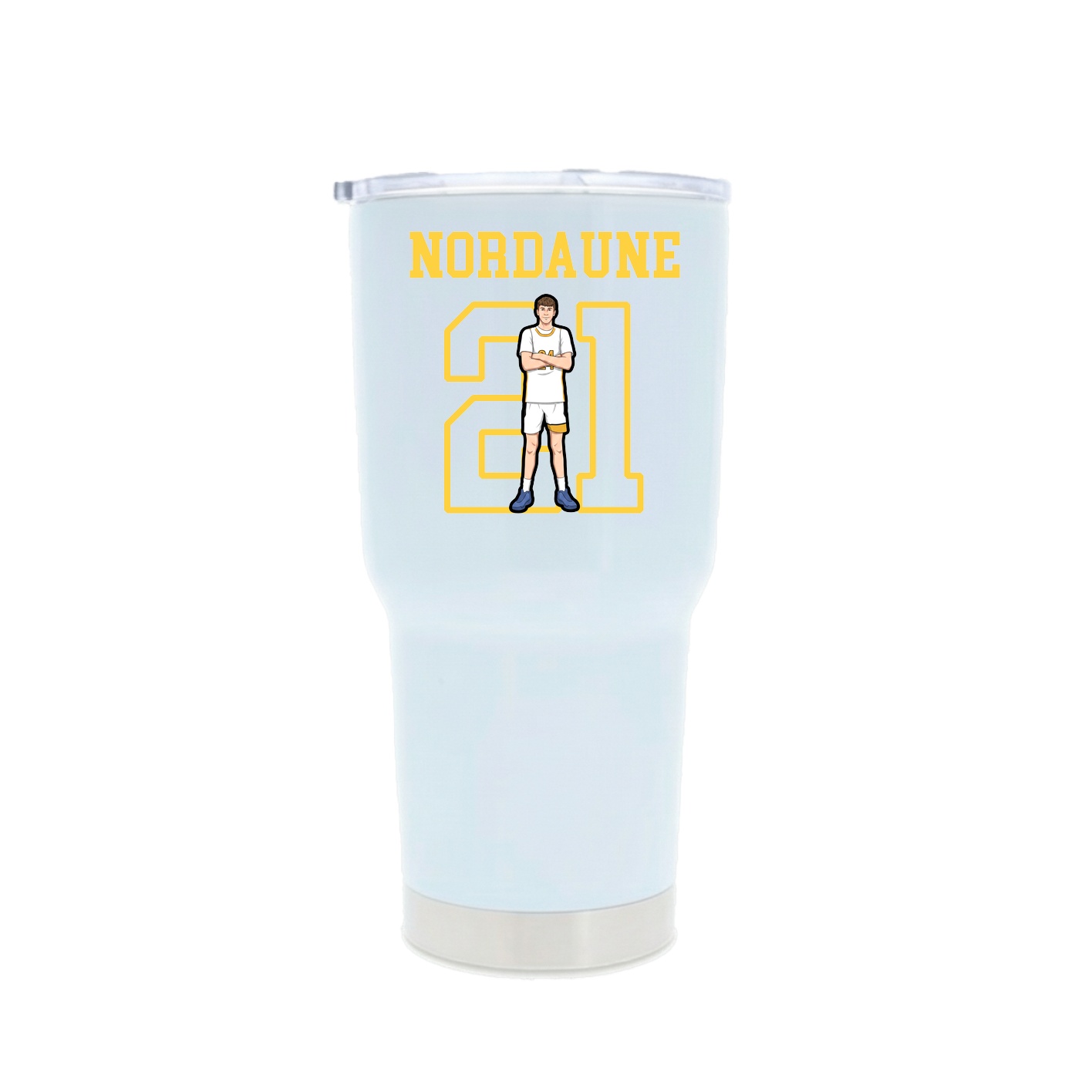 30oz Stainless Steel Tumbler — Shirsey in White