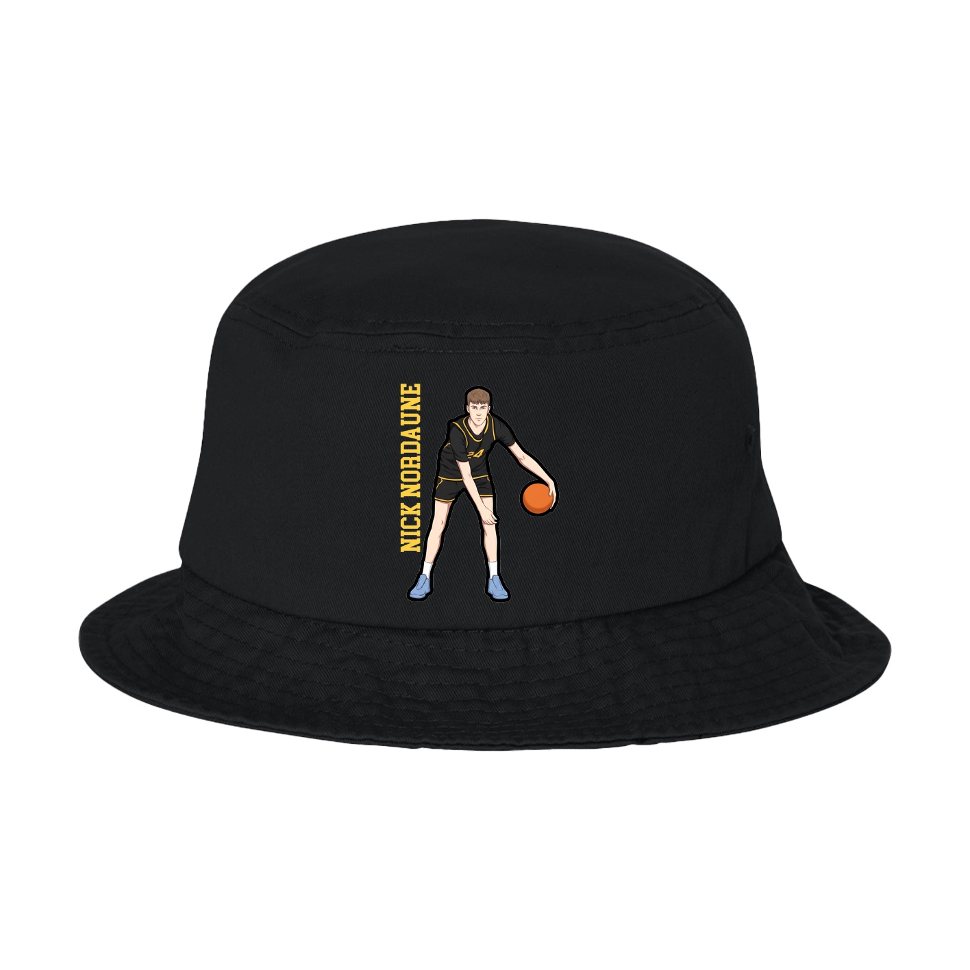 Bucket Cap — Name Vertical in Black