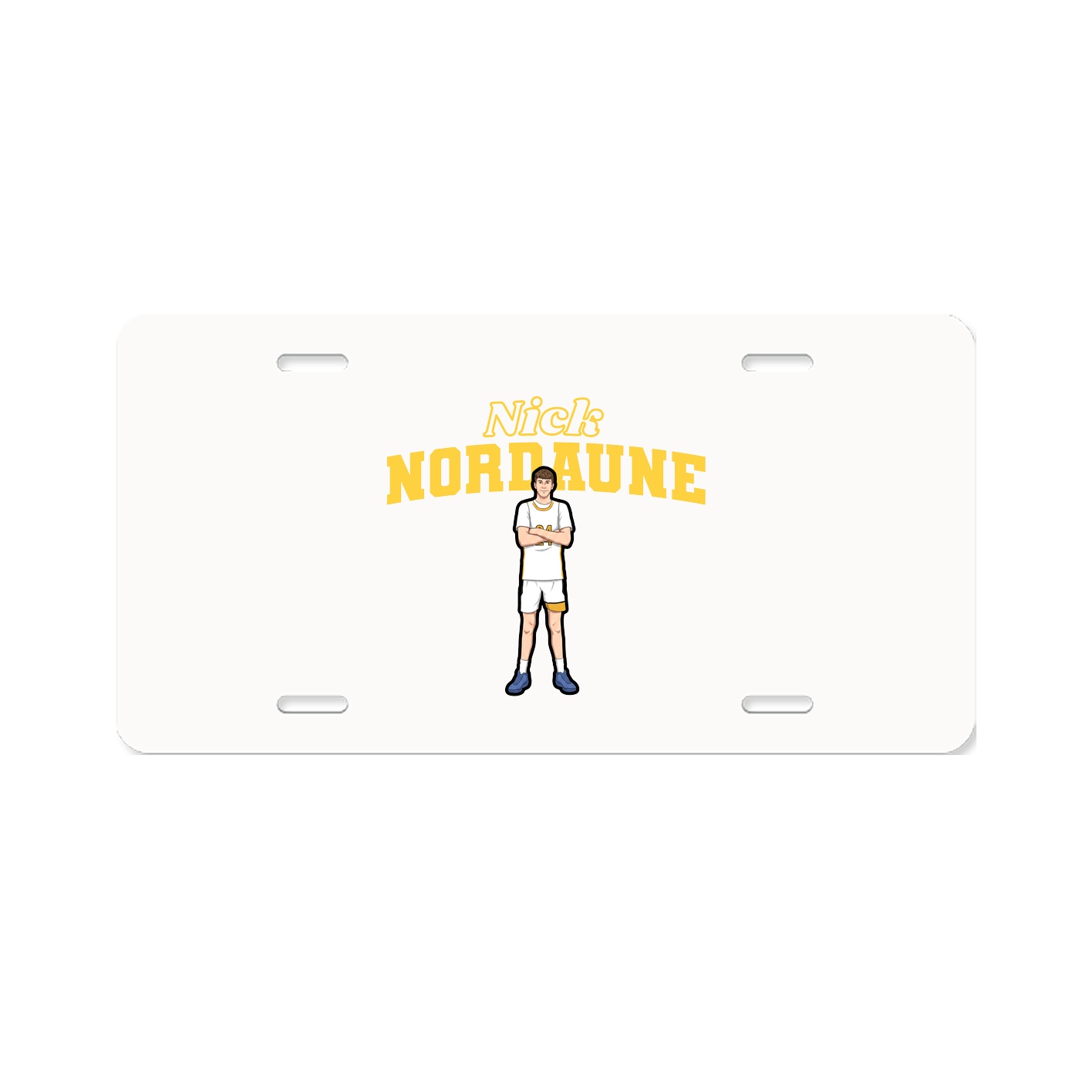License Plate — Name Arch in Classic