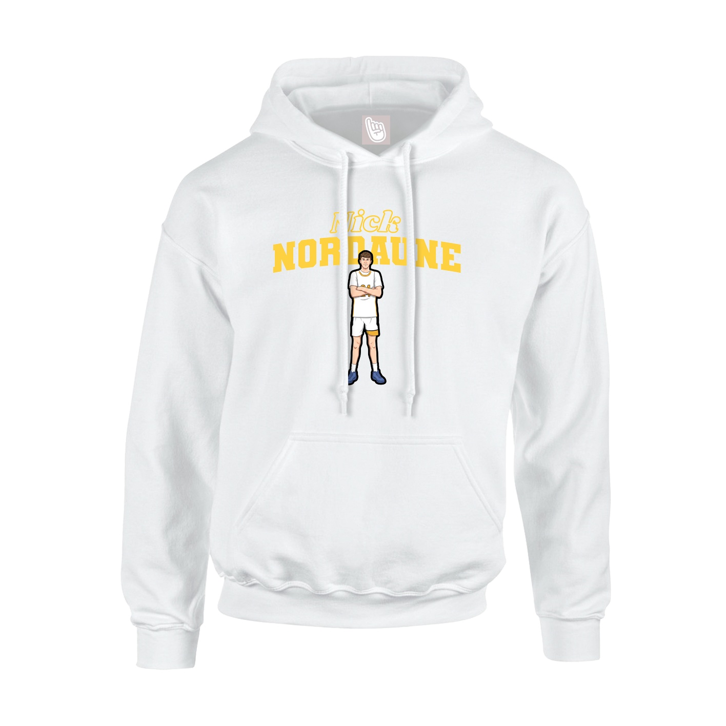 Hoodie — Name Arch in White
