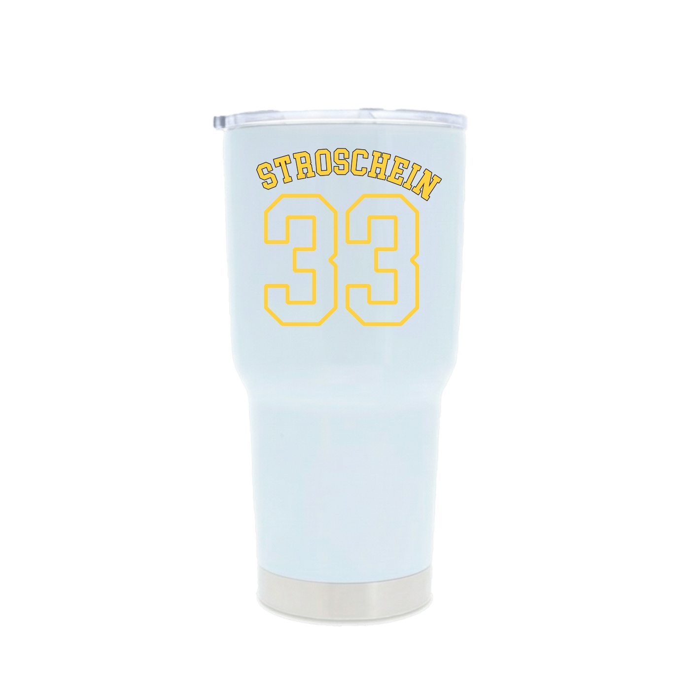 30oz Stainless Steel Tumbler — Shirsey Arch in White