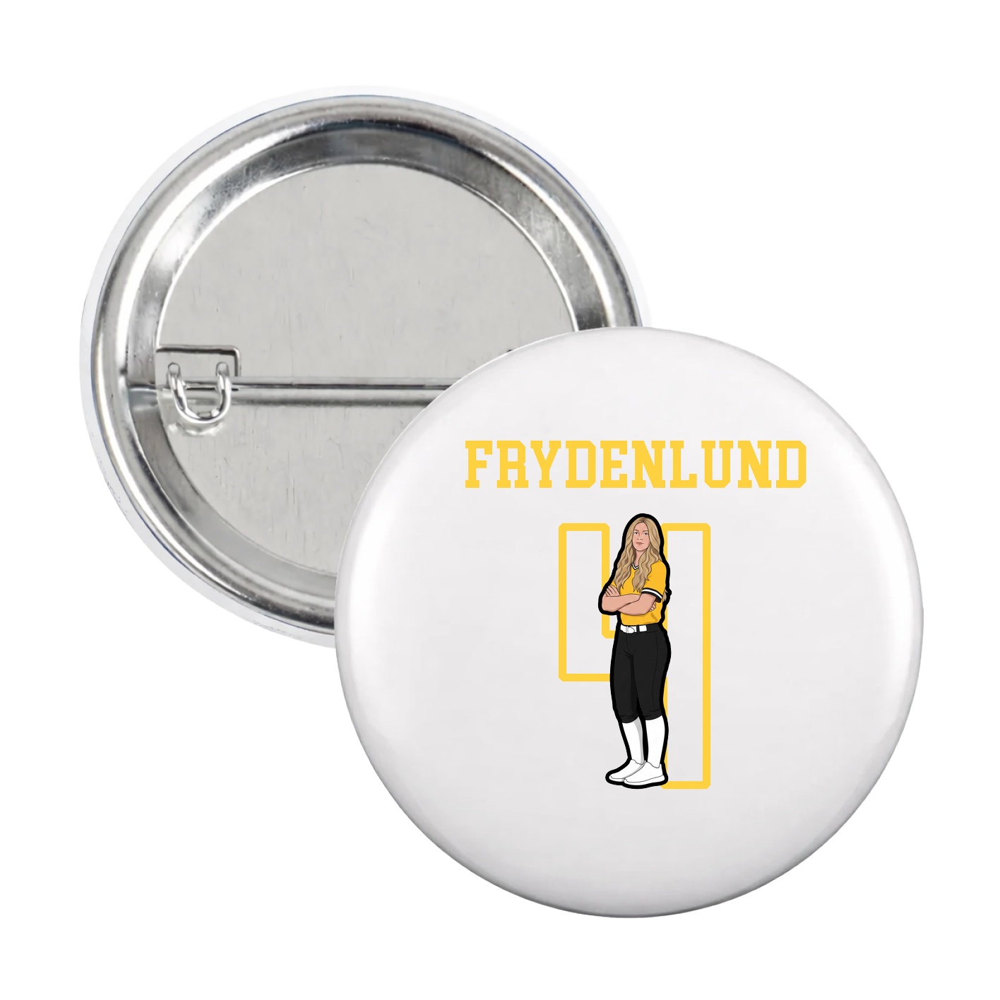 Game Day Button — Shirsey in White