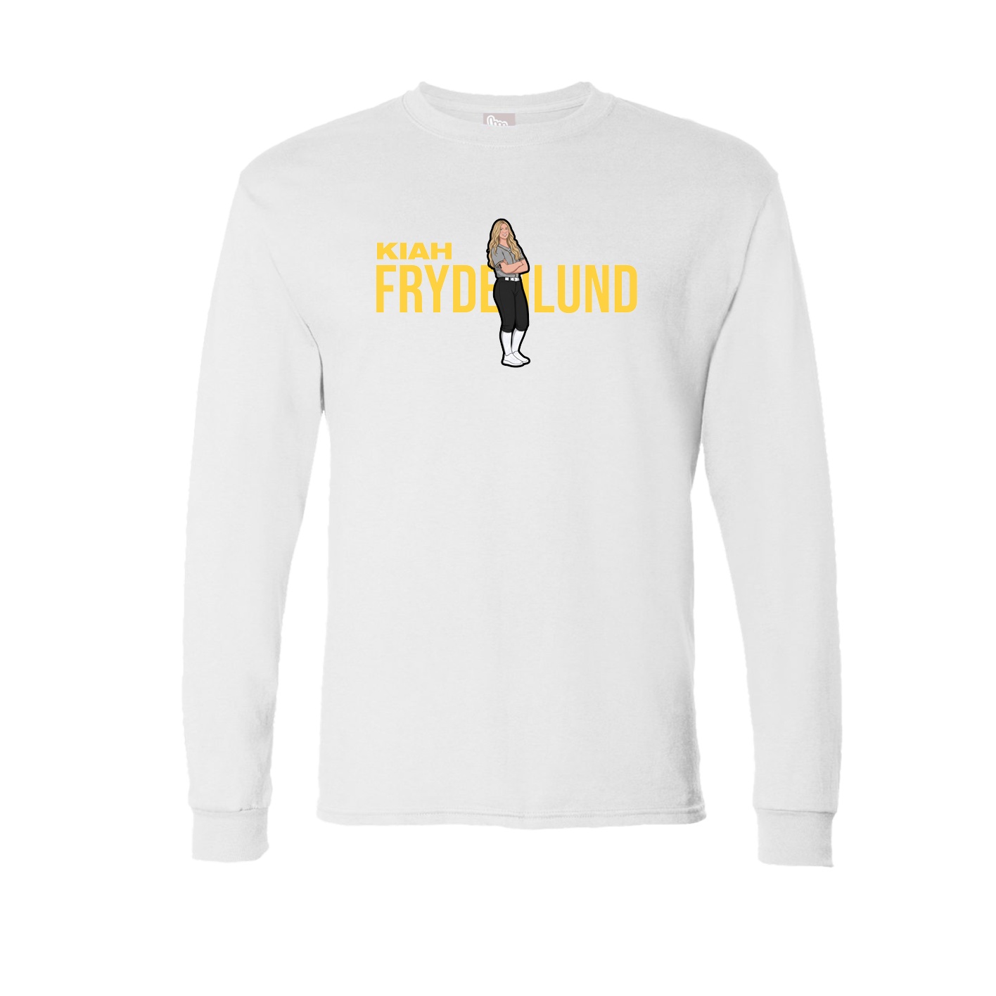 Long Sleeve Tee — Player Name in White