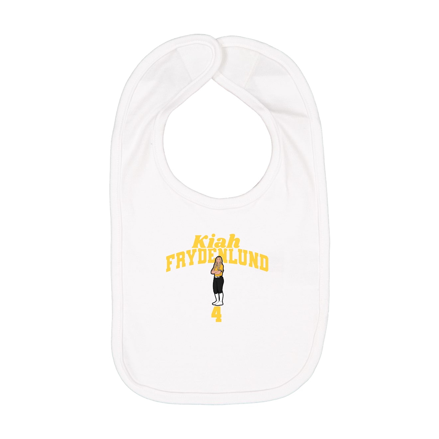 Infant Bib — Signature Arch in White