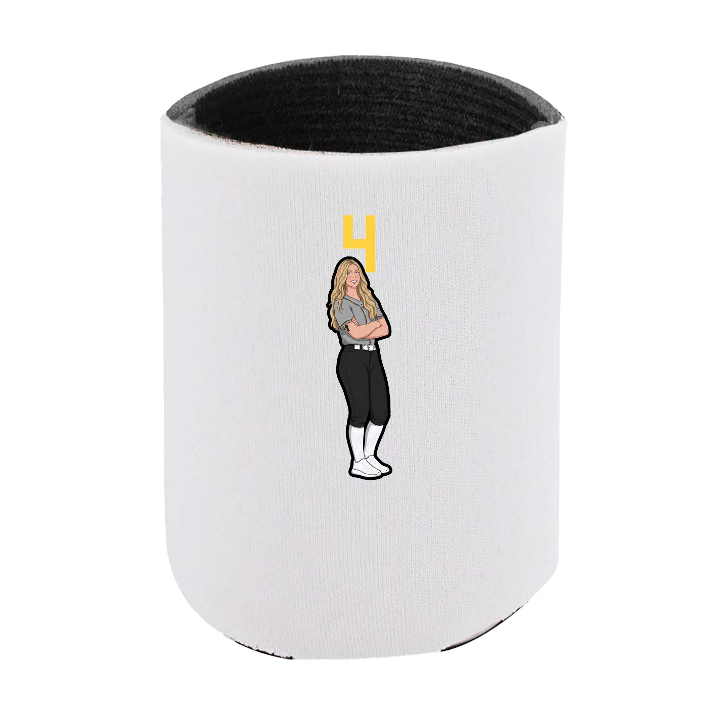 Can Holder — Number Top in White