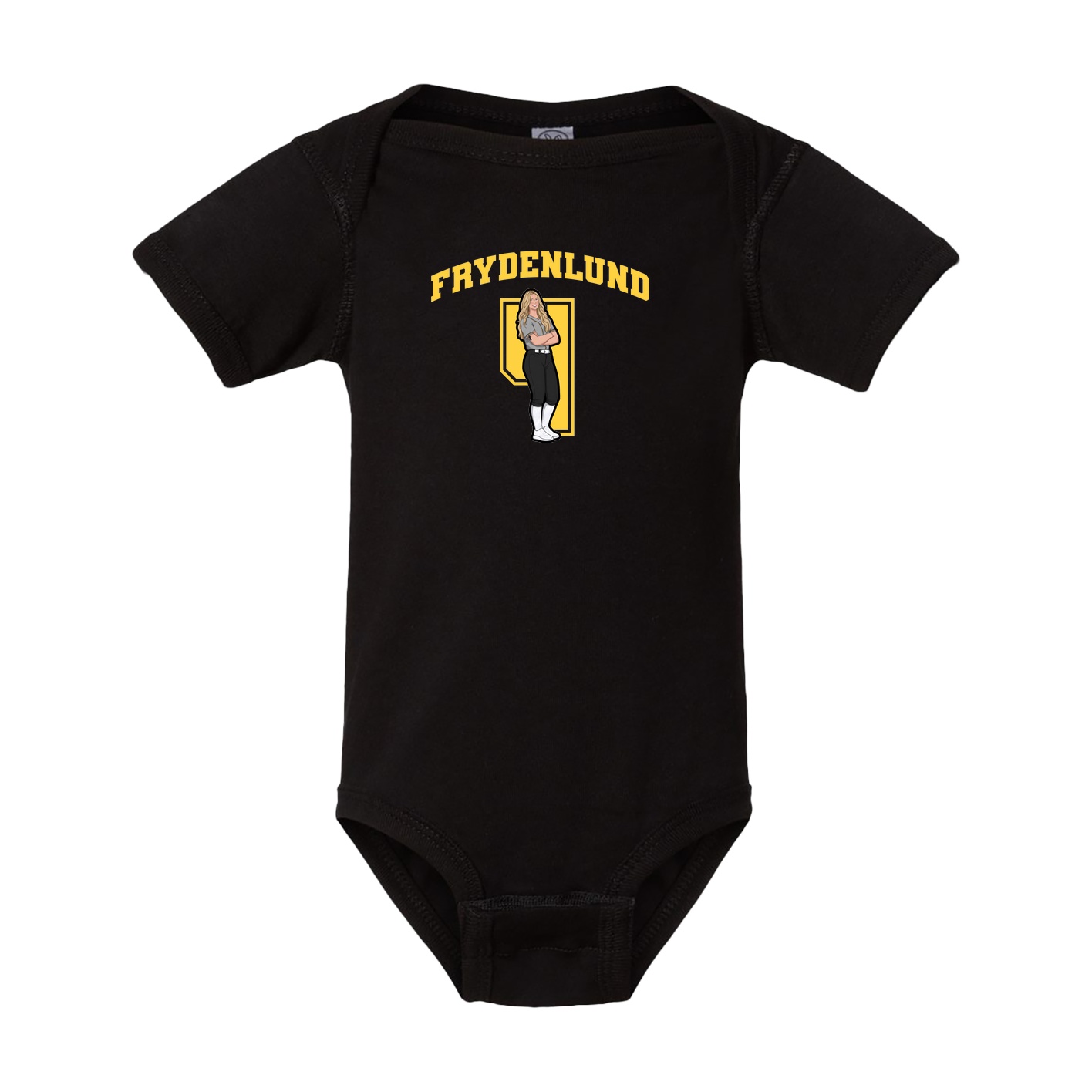 Baby Onesie — Number in Black