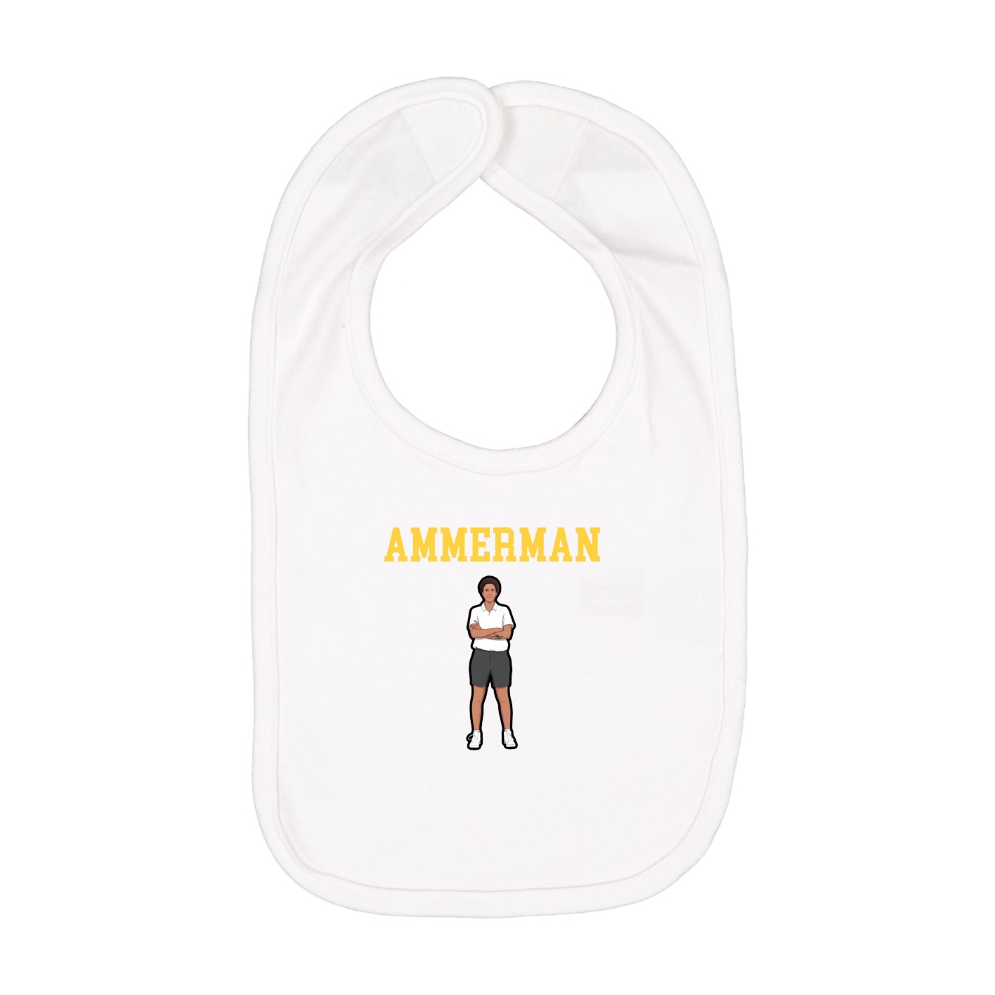 Infant Bib — Shirsey in White