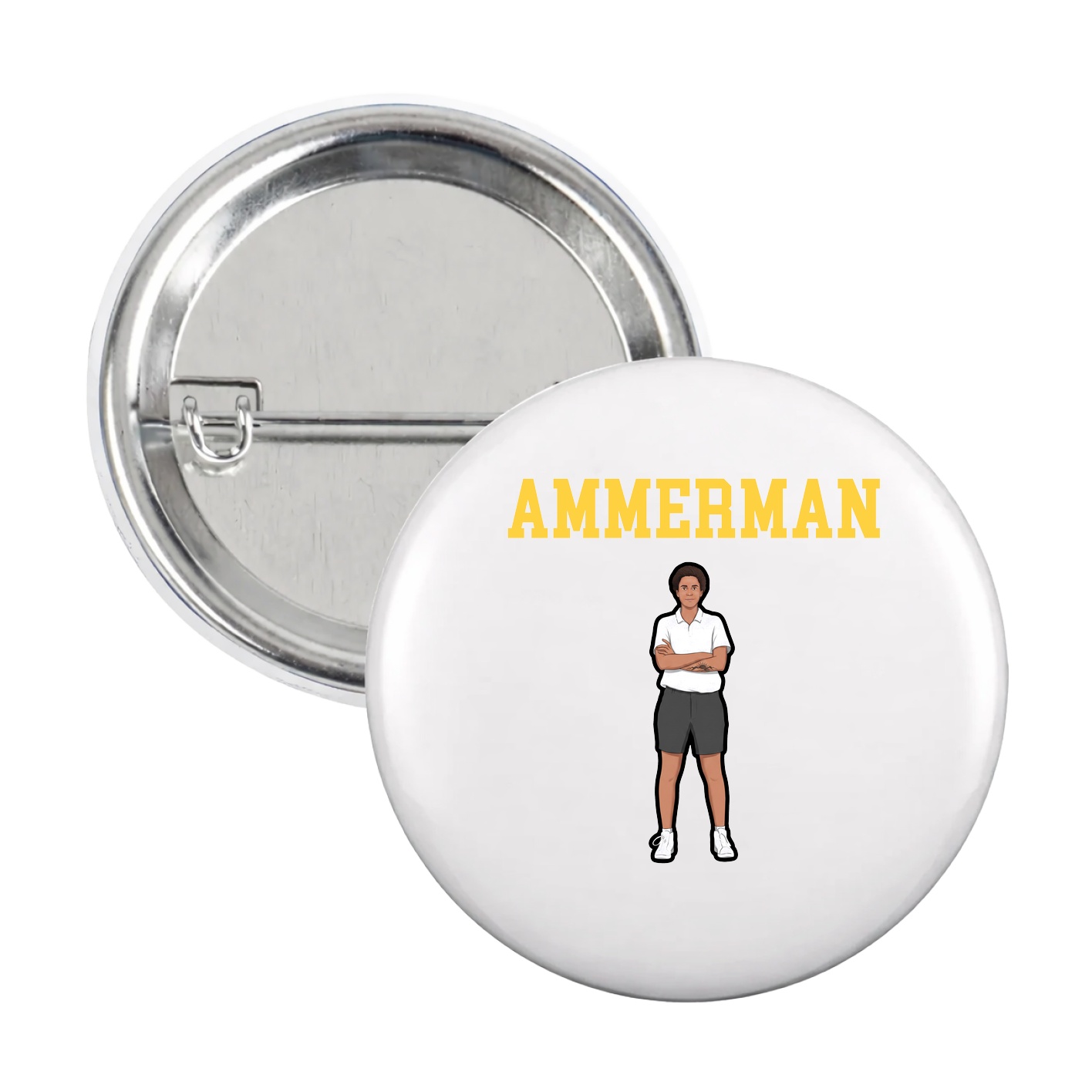 Game Day Button — Shirsey in White