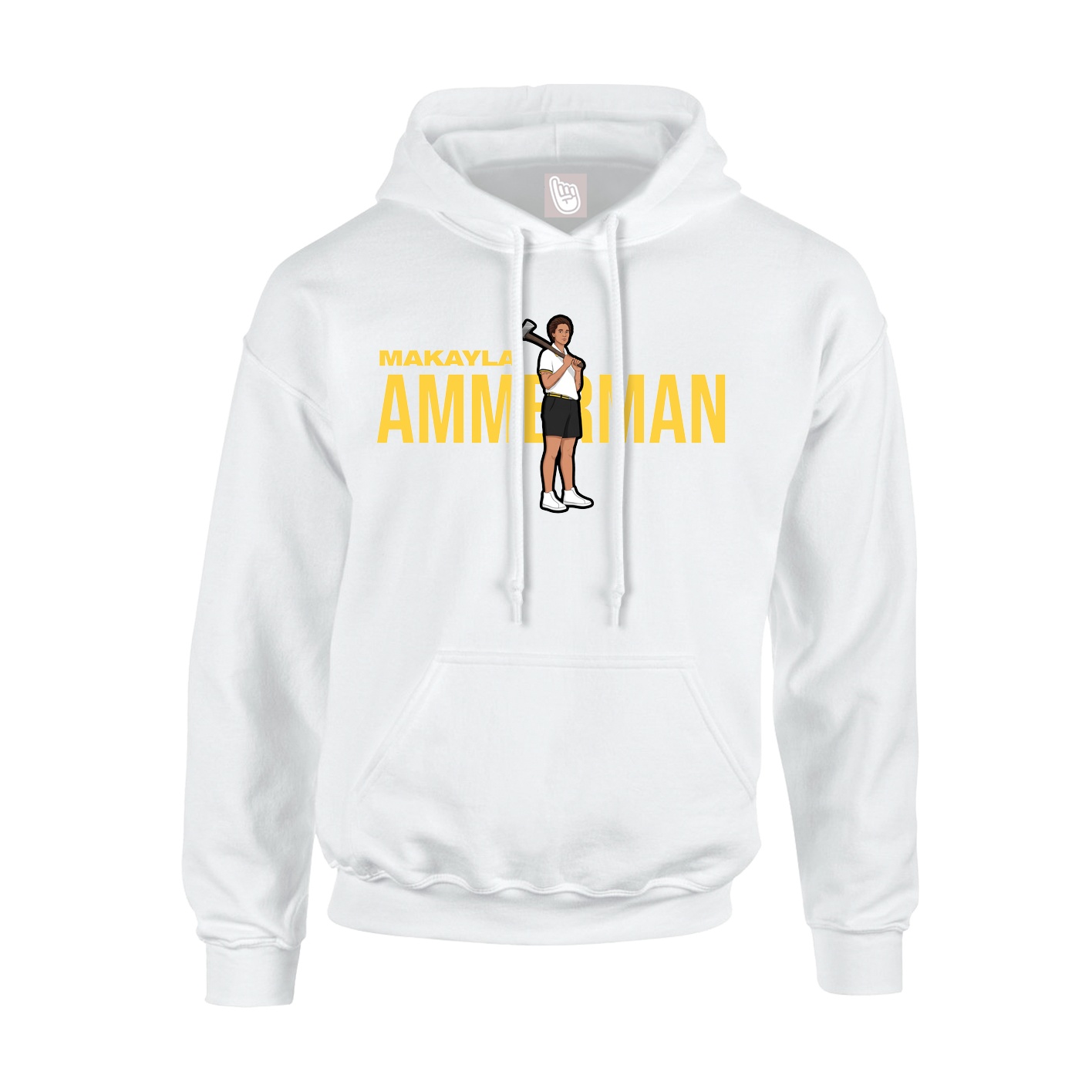 Youth Hoodie — Player Name in White