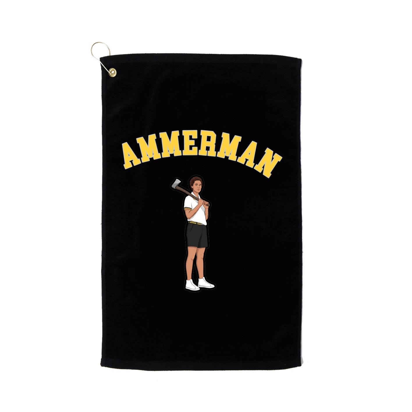 Golf Towel — Shirsey Arch in Black