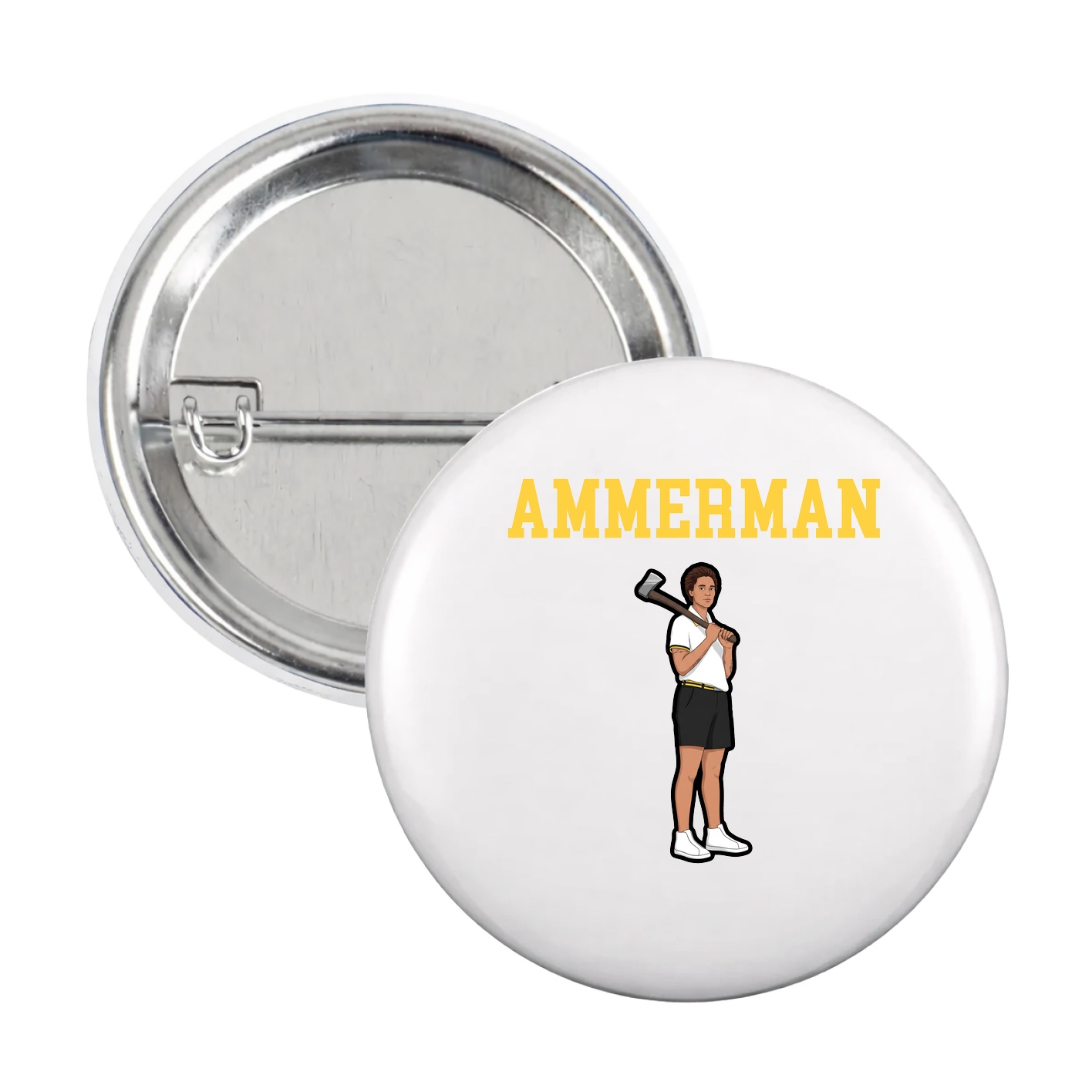 Game Day Button — Shirsey in White
