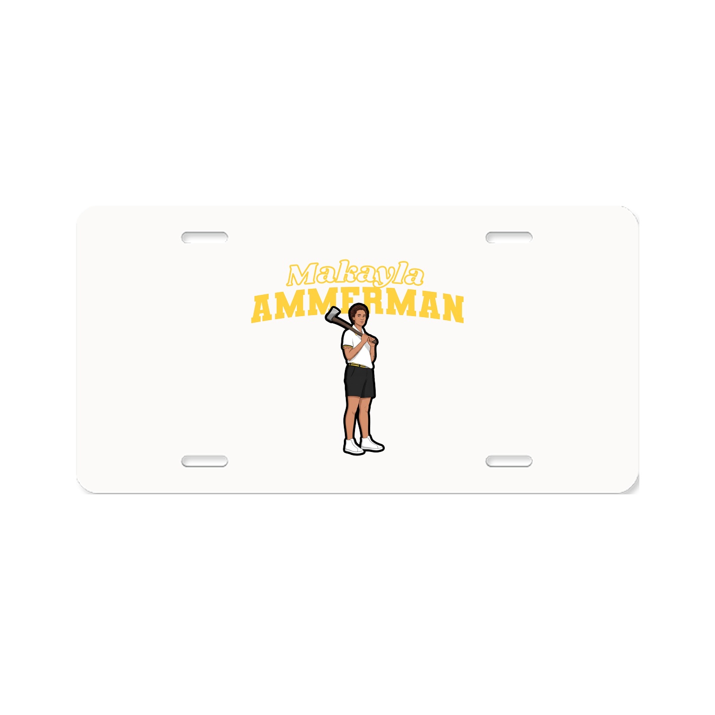 License Plate — Name Arch in Classic