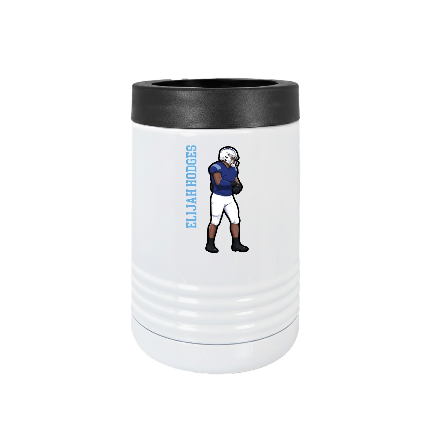 Beverage Holder — Name Vertical in White