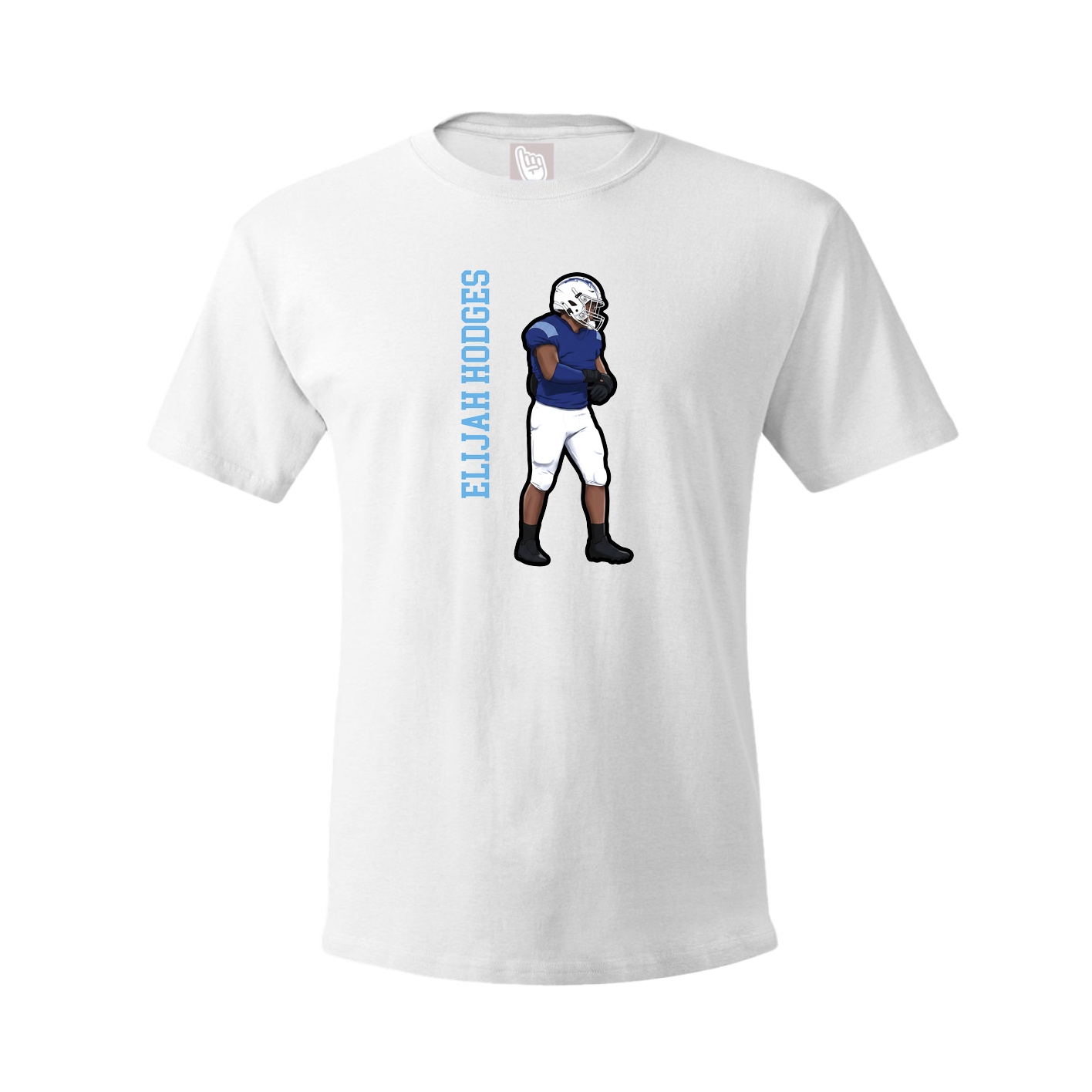 Tee — Name Vertical in White