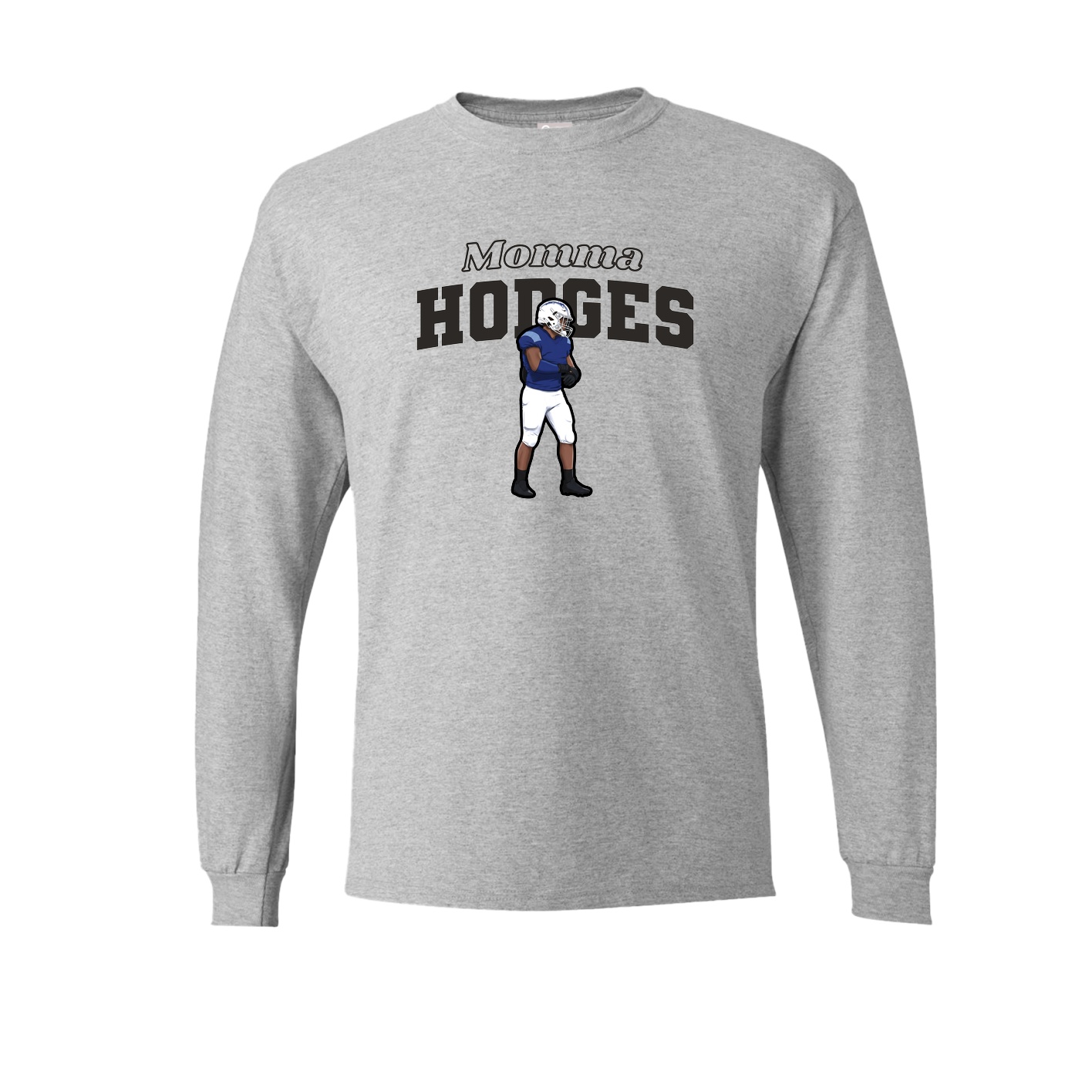 Long Sleeve Tee — Mothers Day Block in Grey
