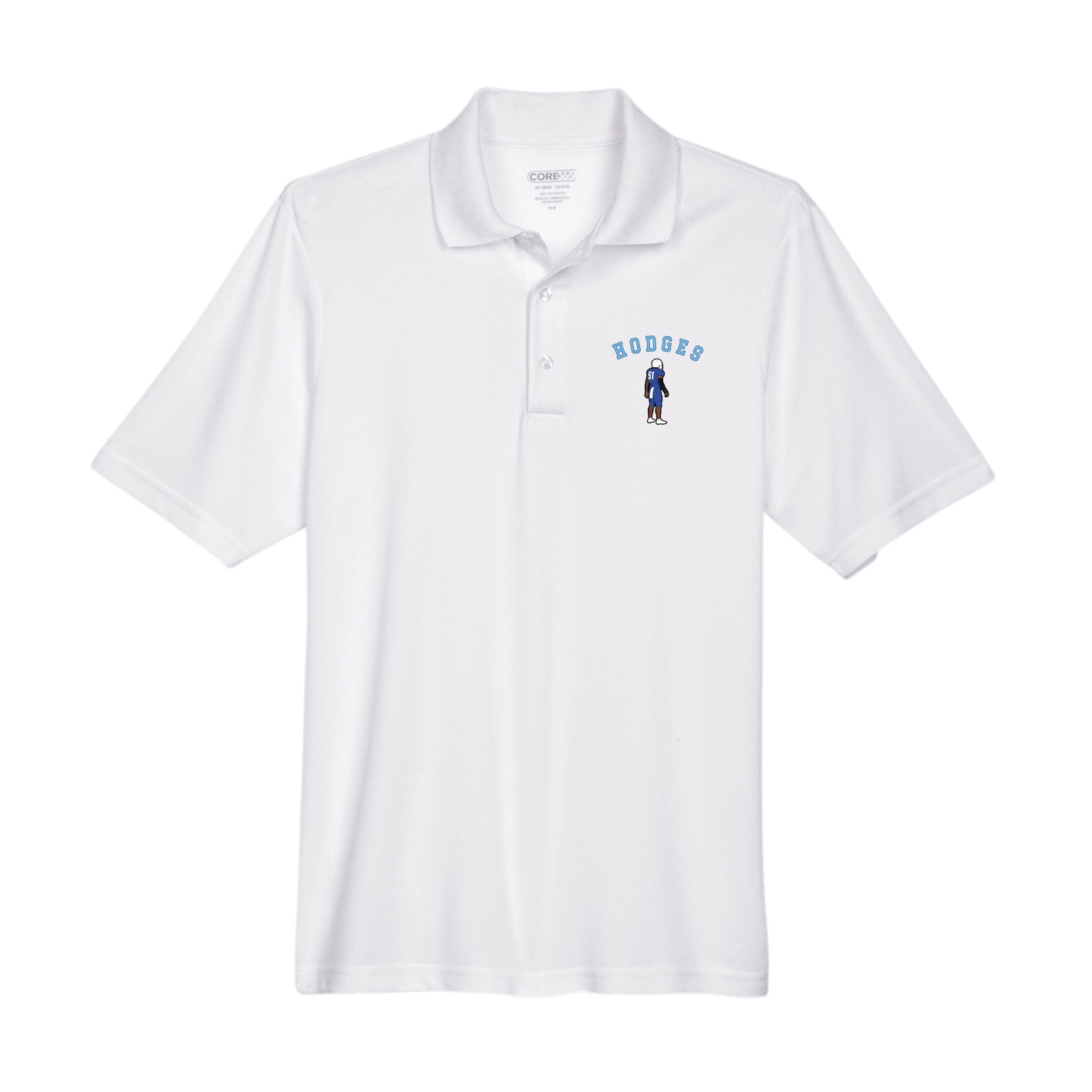 Performance Polo — Shirsey Arch in White