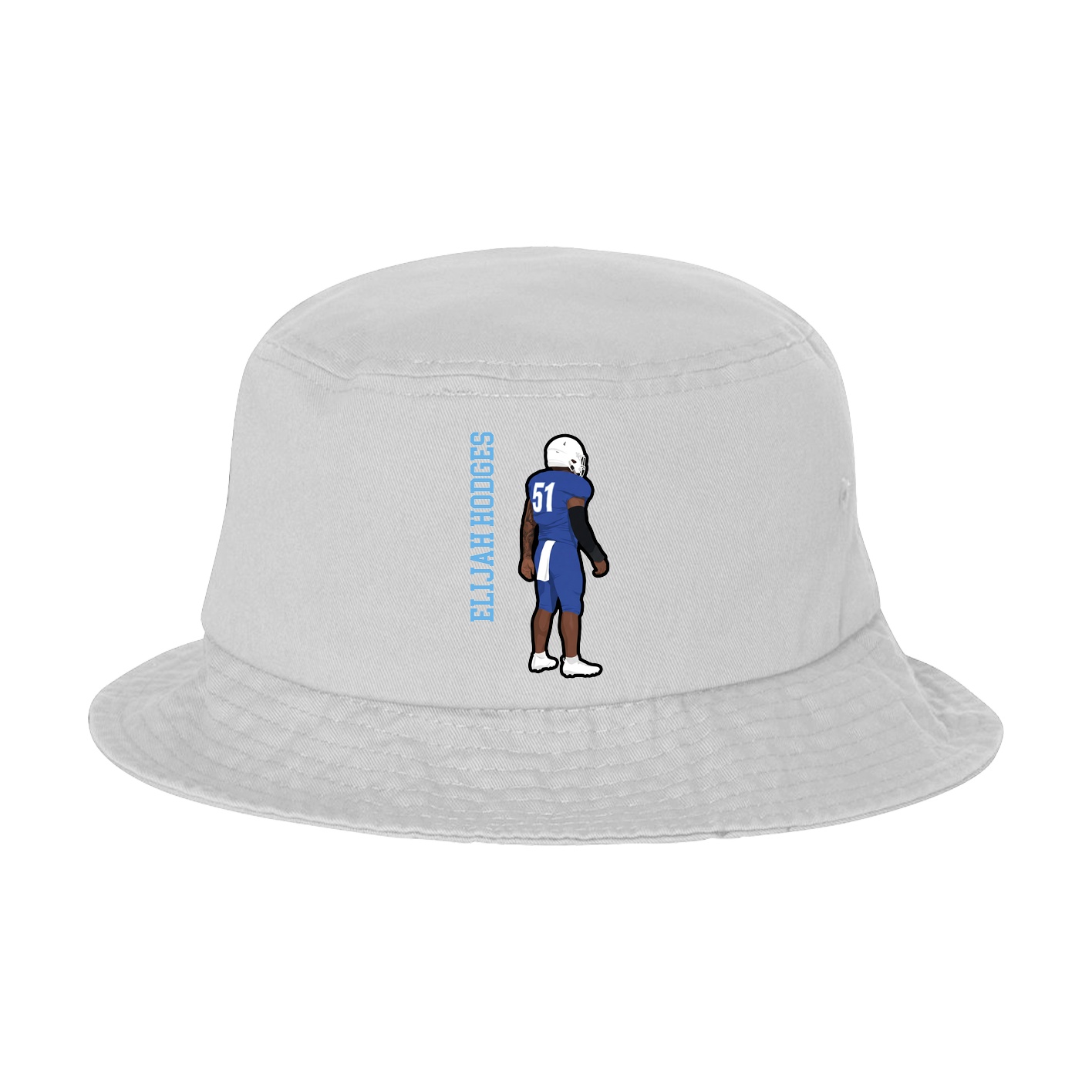 Bucket Cap — Name Vertical in White