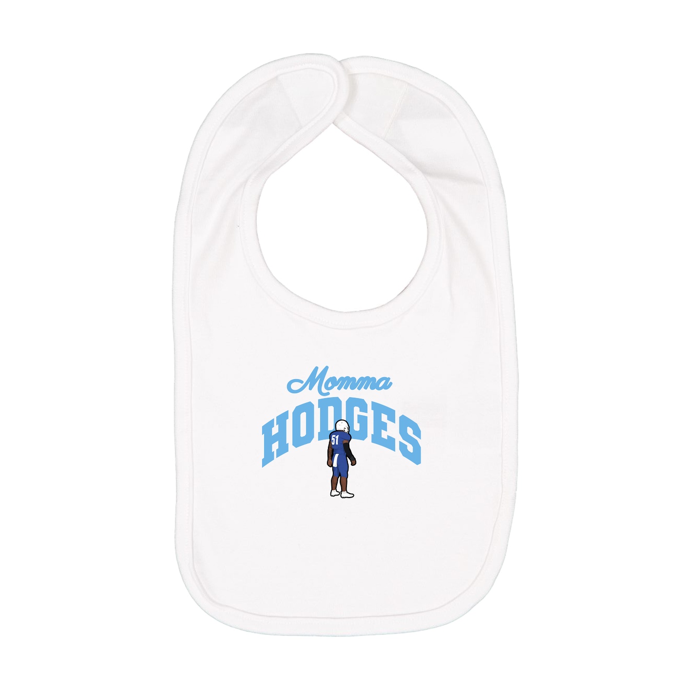 Infant Bib — Mothers Day Arch in White