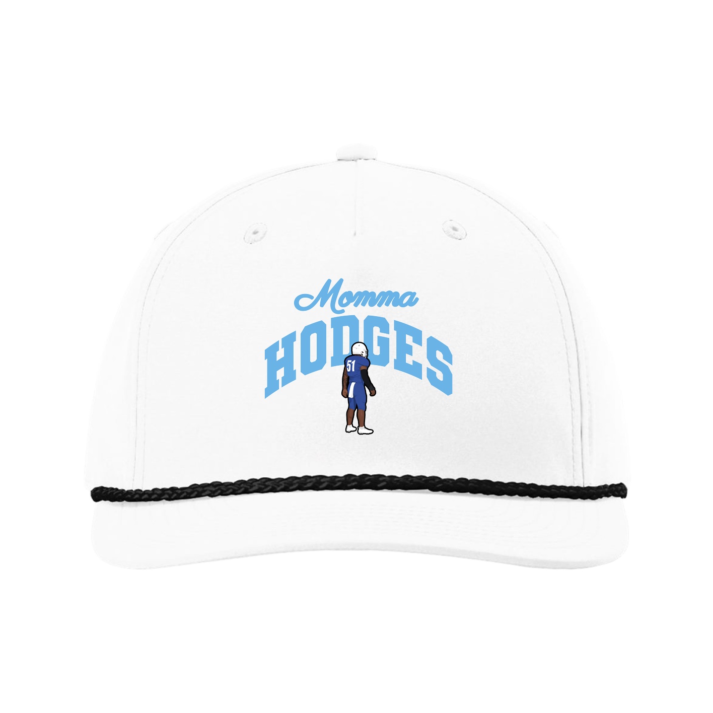 Five-Panel Classic Rope Cap — Mothers Day Arch in White