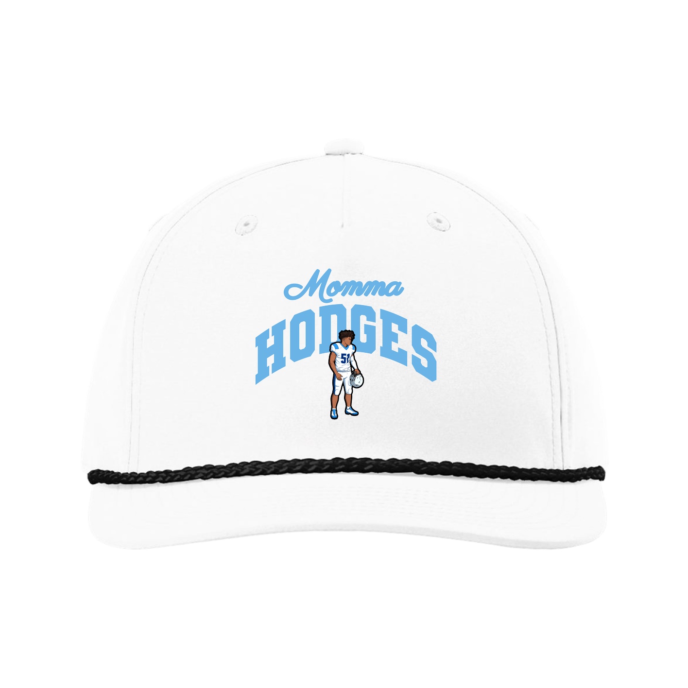 Five-Panel Classic Rope Cap — Mothers Day Arch in White