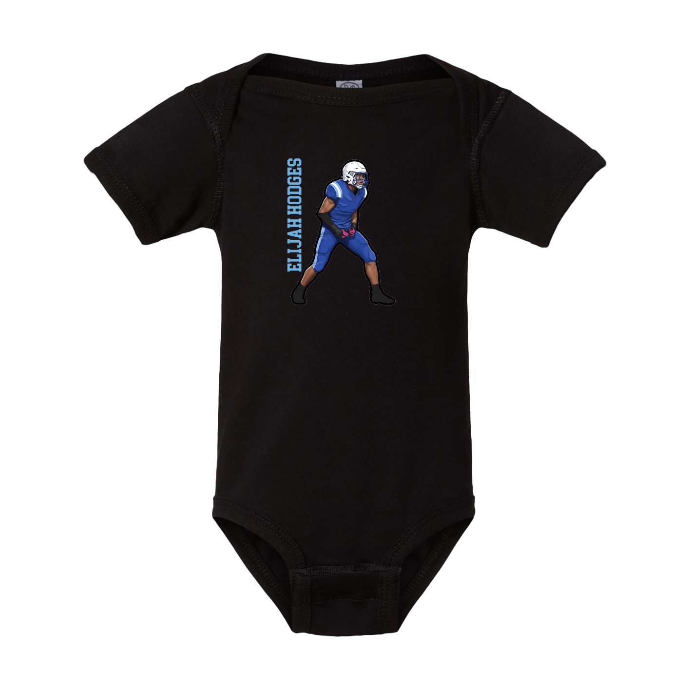 Baby Onesie — Name Vertical in Black