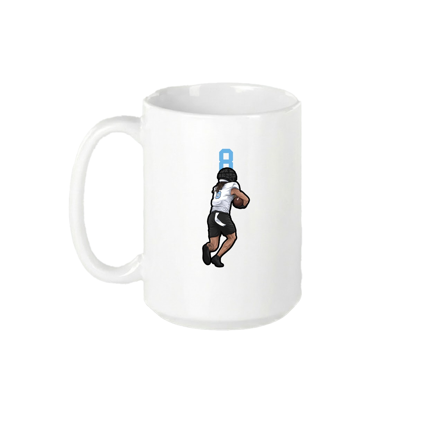 15oz Coffee Mug — Number Top in White