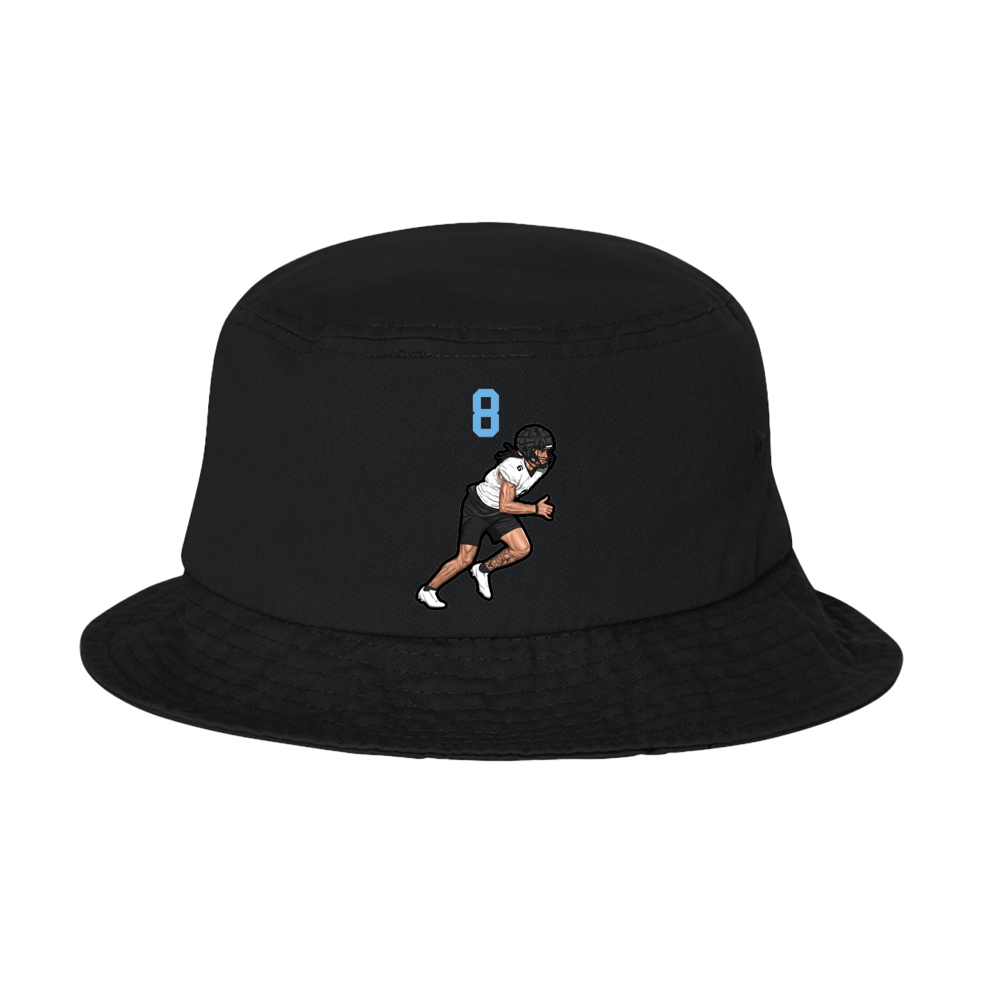 Bucket Cap — Number Top in Black