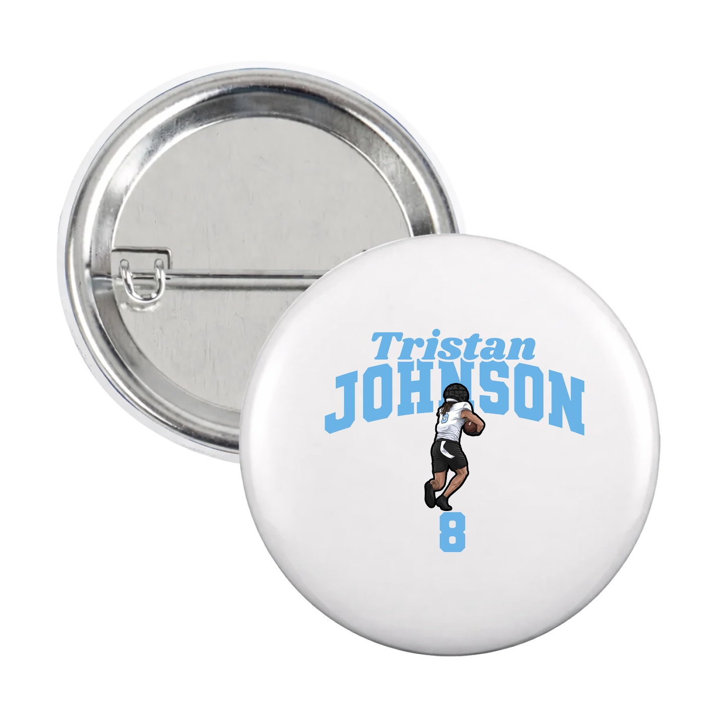 Game Day Button — Signature Arch in White