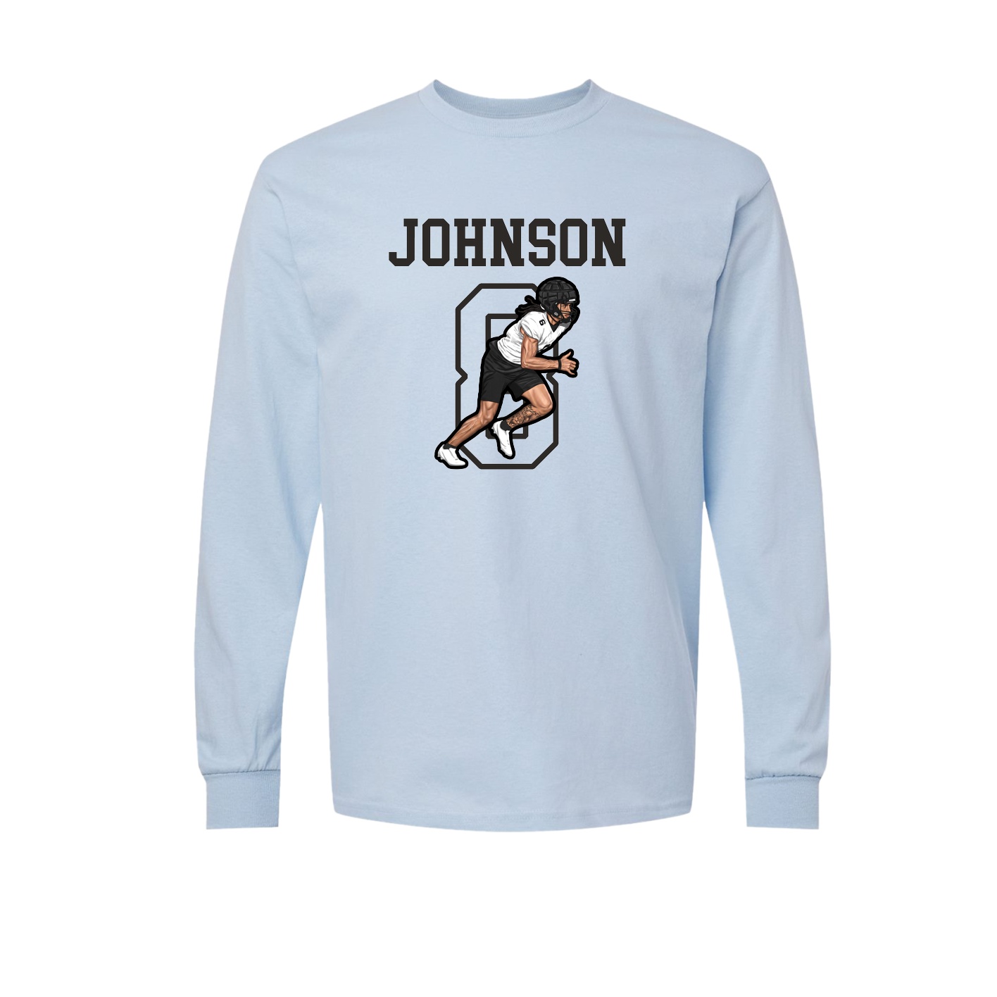Long Sleeve Tee — Shirsey in Light Blue