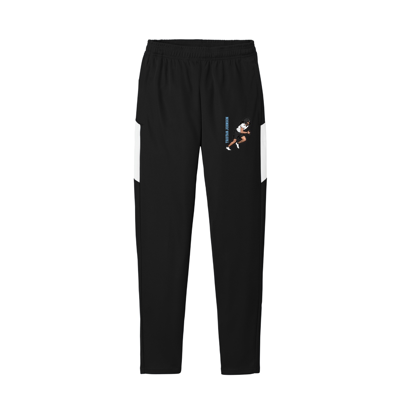 Team Travel Pant — Name Vertical in Black/White