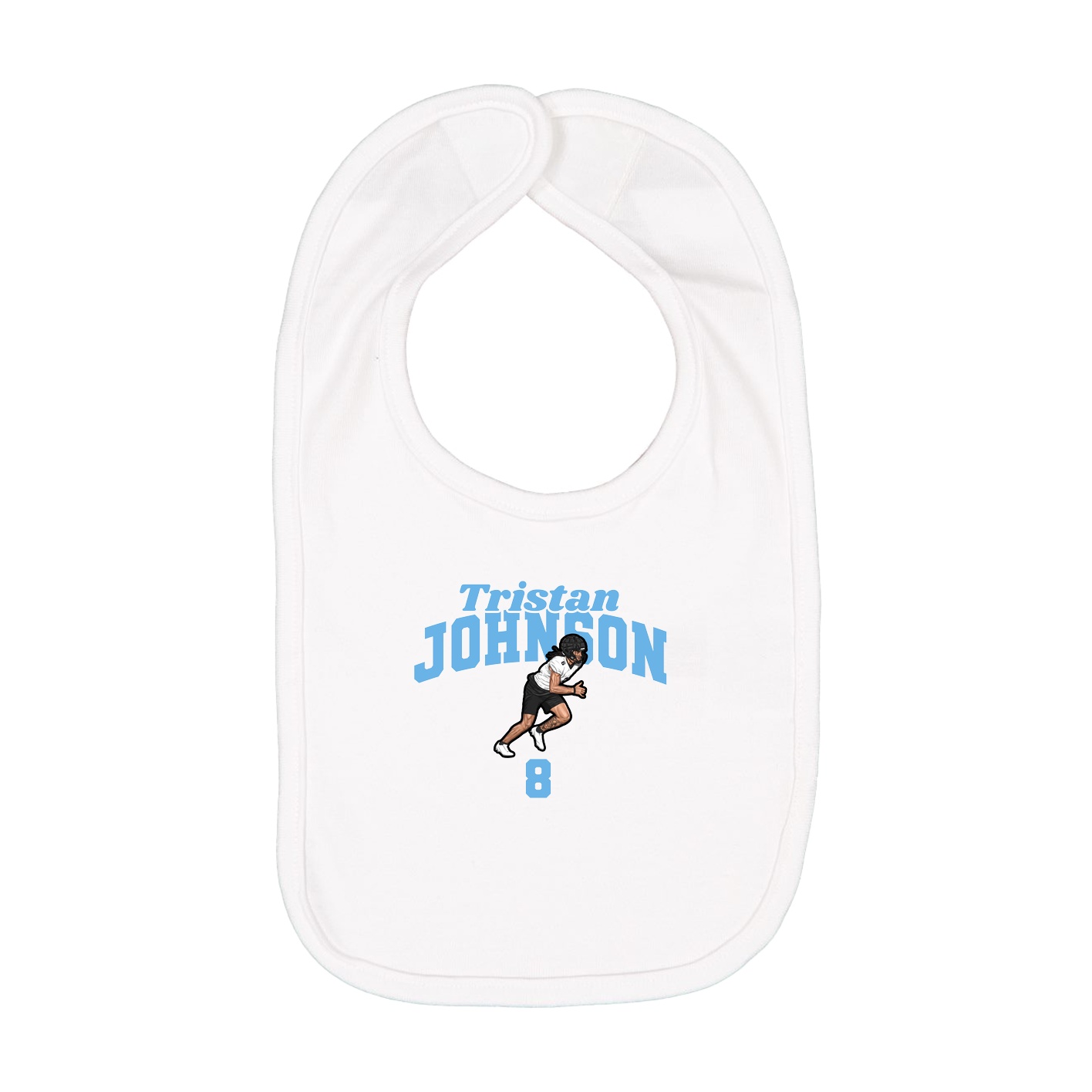 Infant Bib — Signature Arch in White