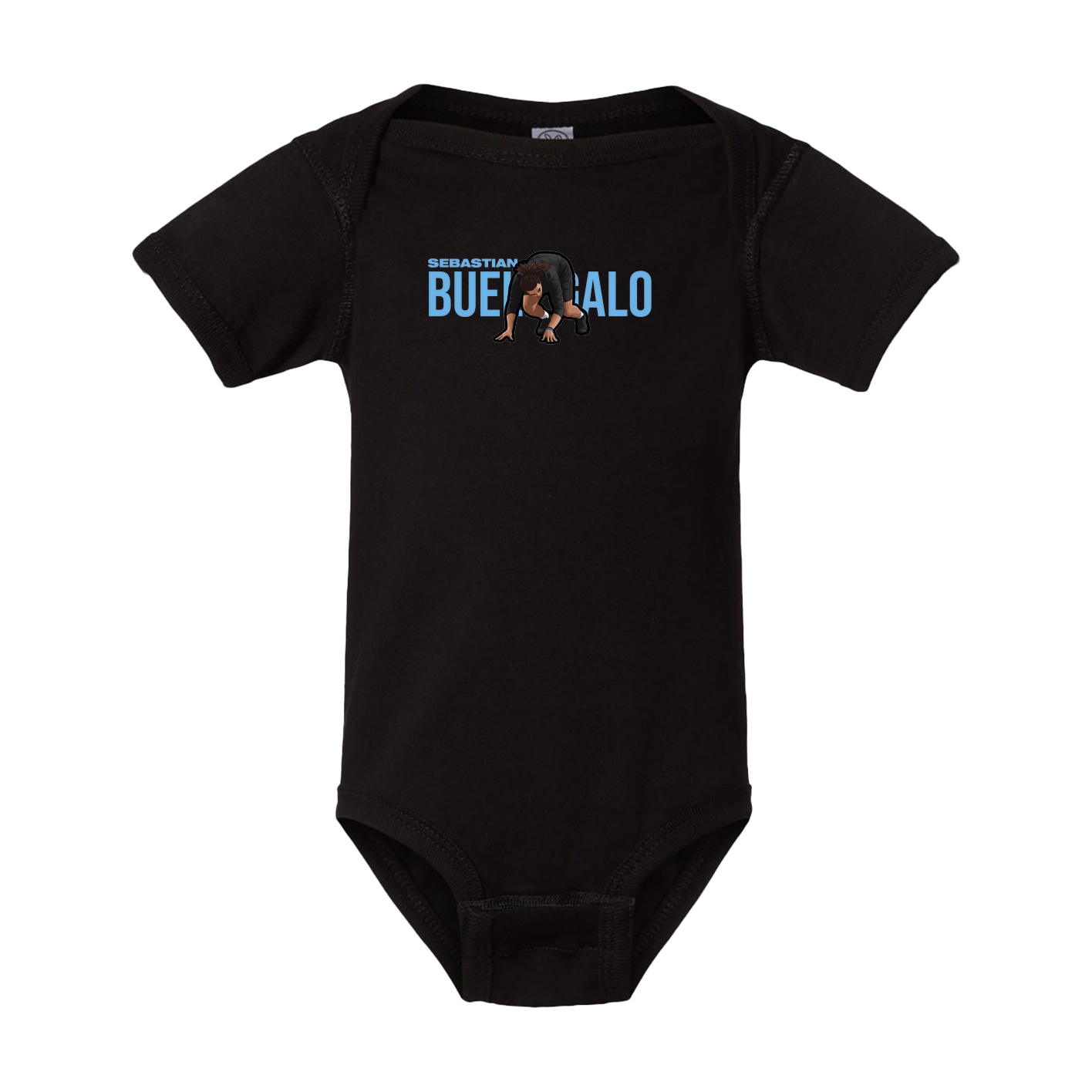 Baby Onesie — Player Name in Black