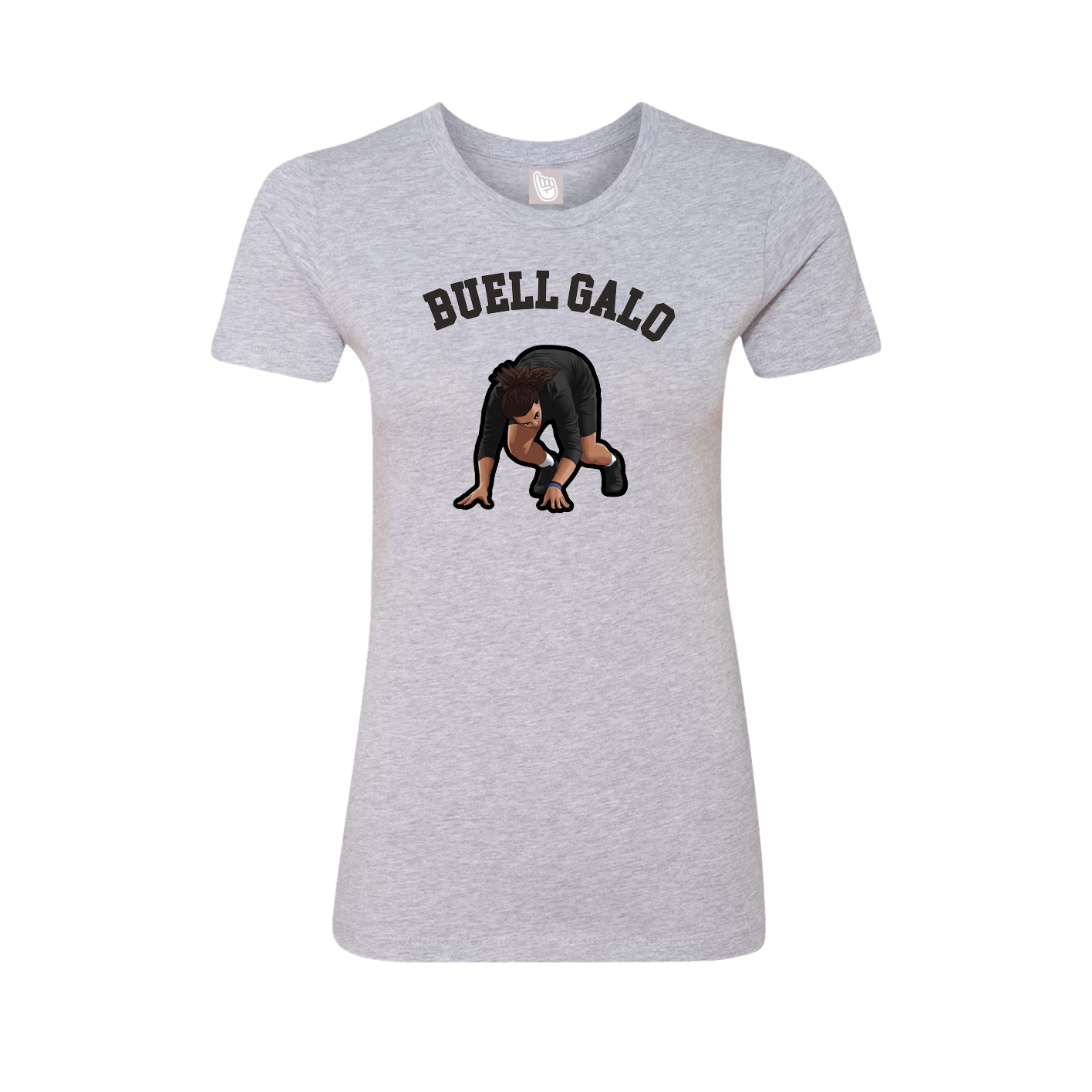 Fitted Women's Tee — Shirsey Arch in Grey