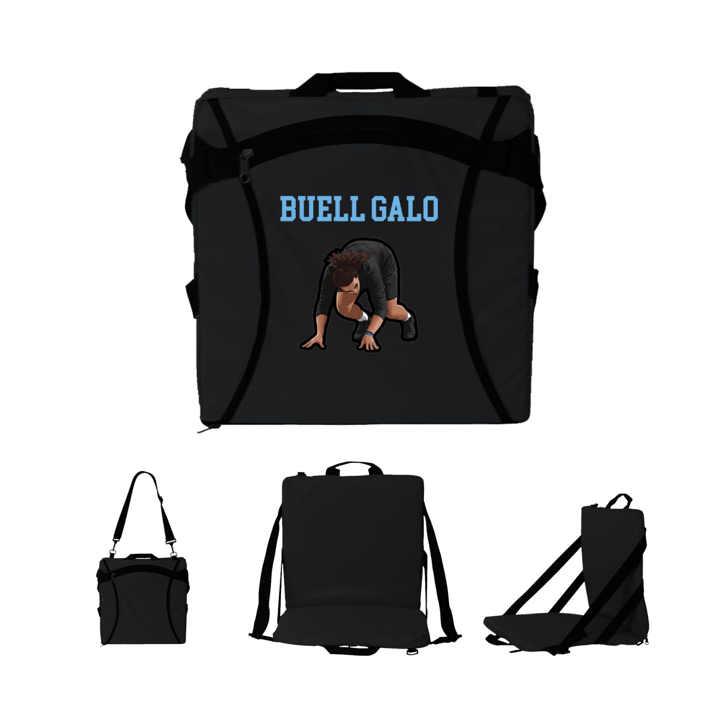 Folding Stadium Seat — Shirsey in Black
