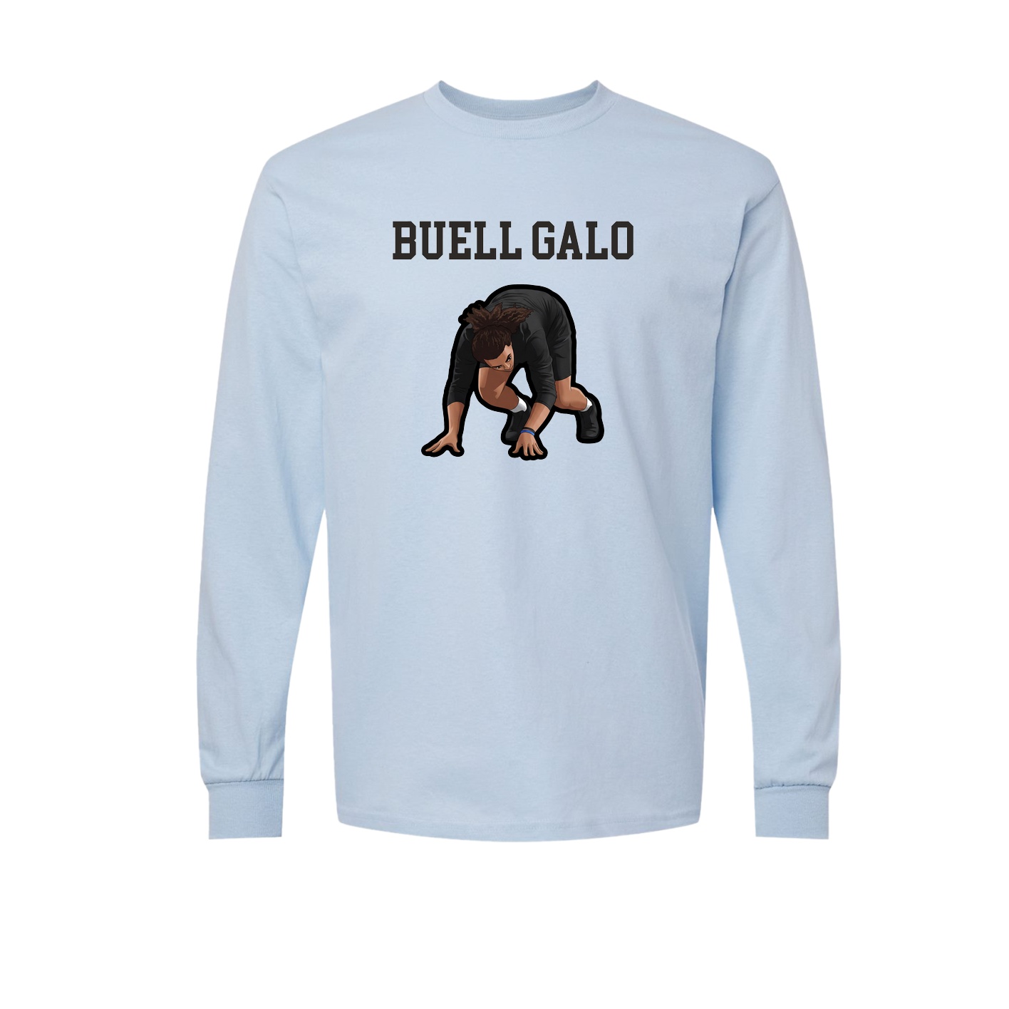 Long Sleeve Tee — Shirsey in Light Blue