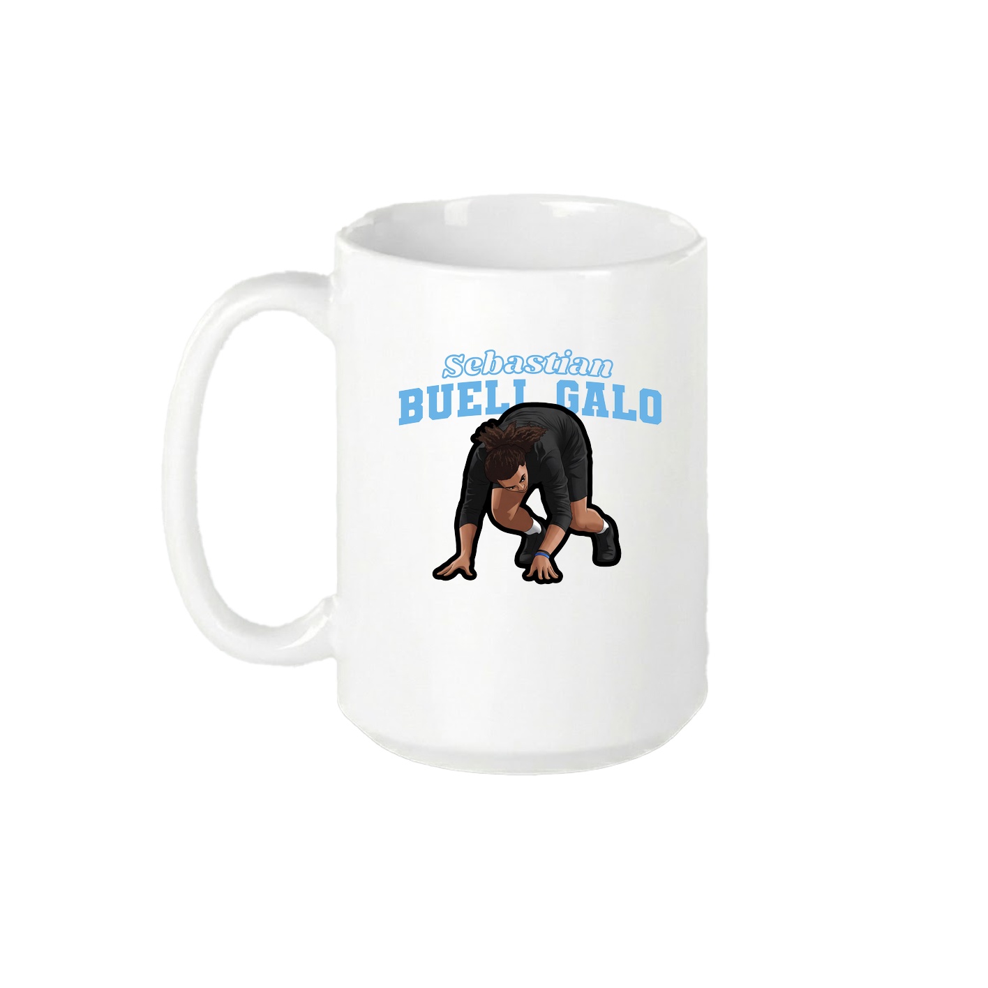 15oz Coffee Mug — Name Arch in White