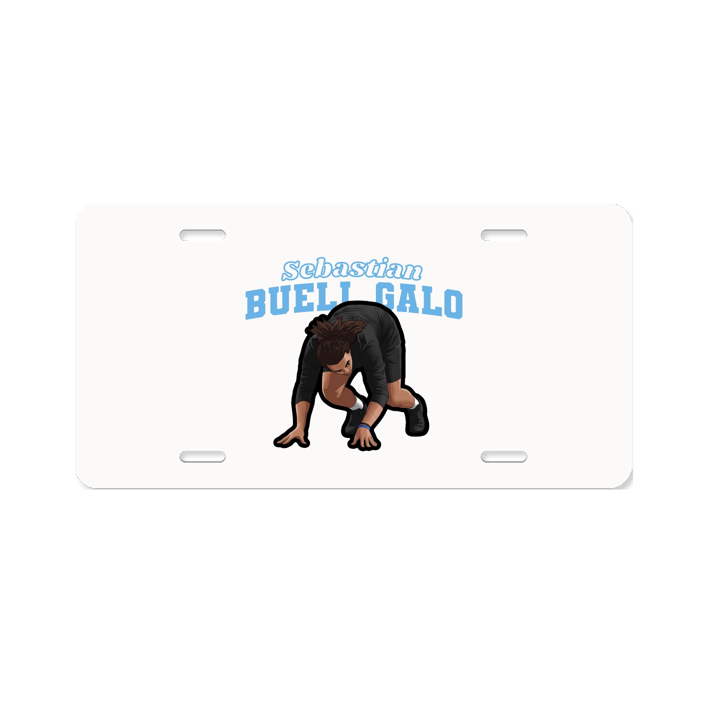 License Plate — Name Arch in Classic