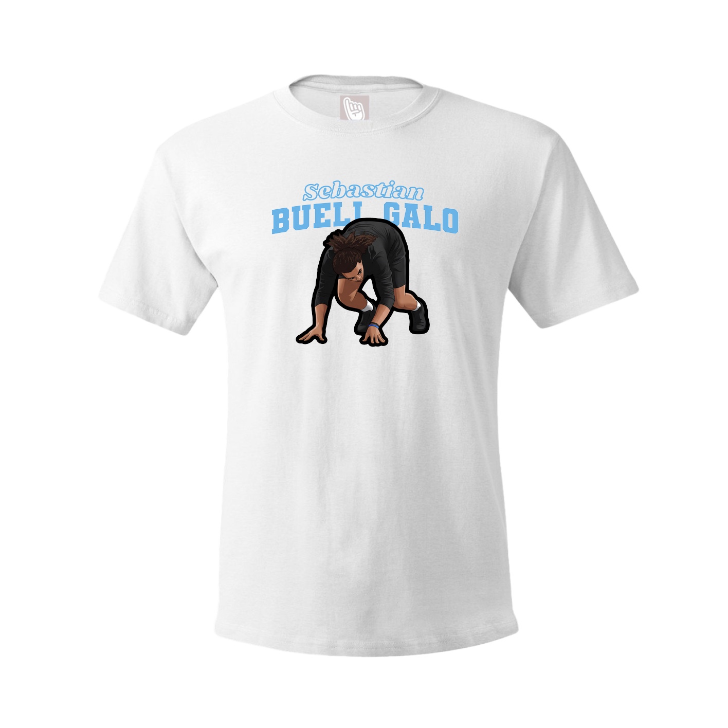 Youth Tee — Name Arch in White