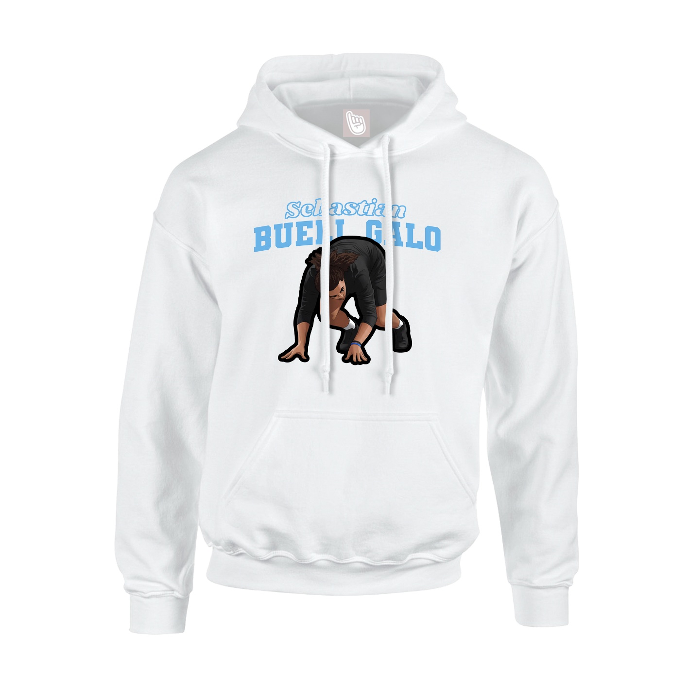 Hoodie — Name Arch in White