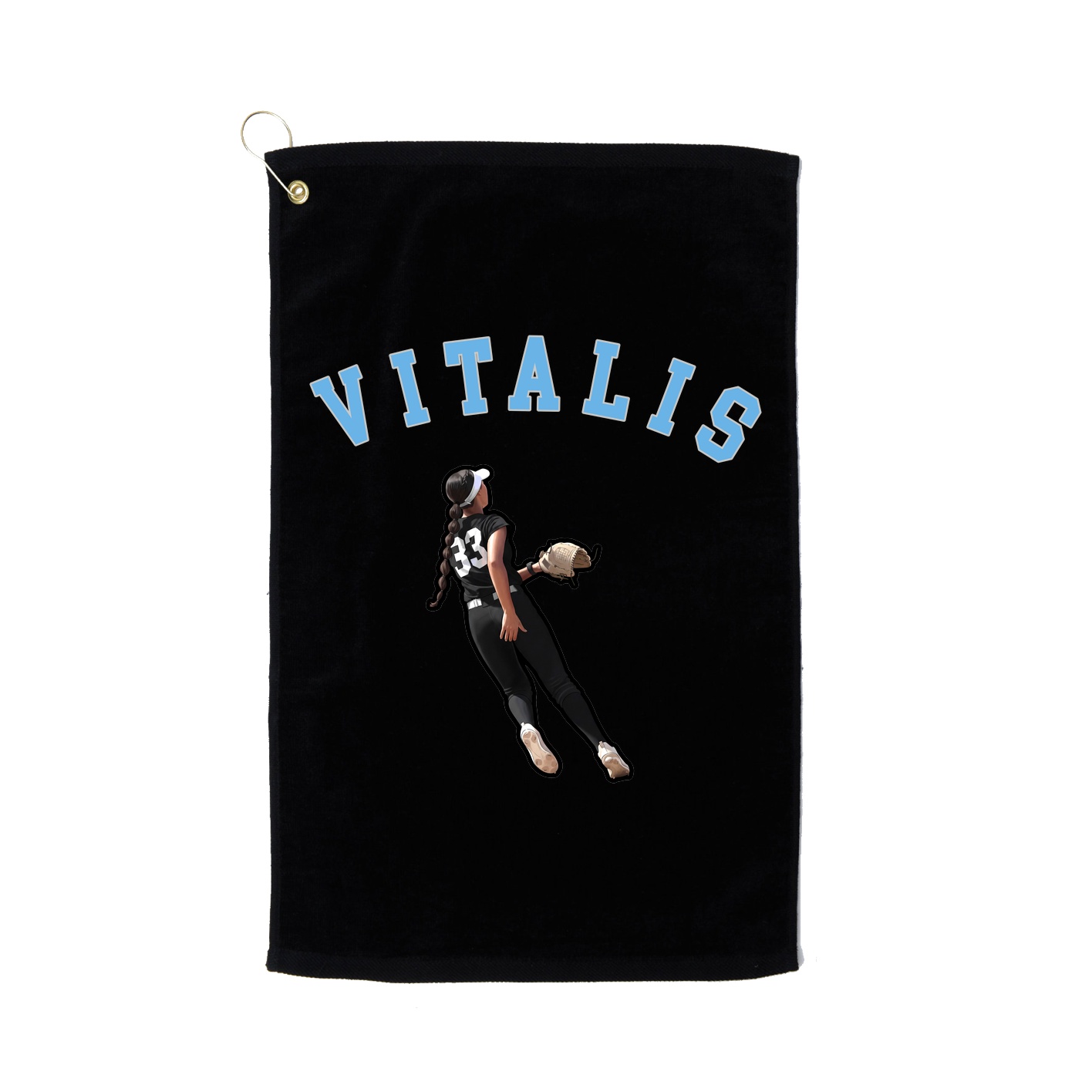Golf Towel — Shirsey Arch in Black