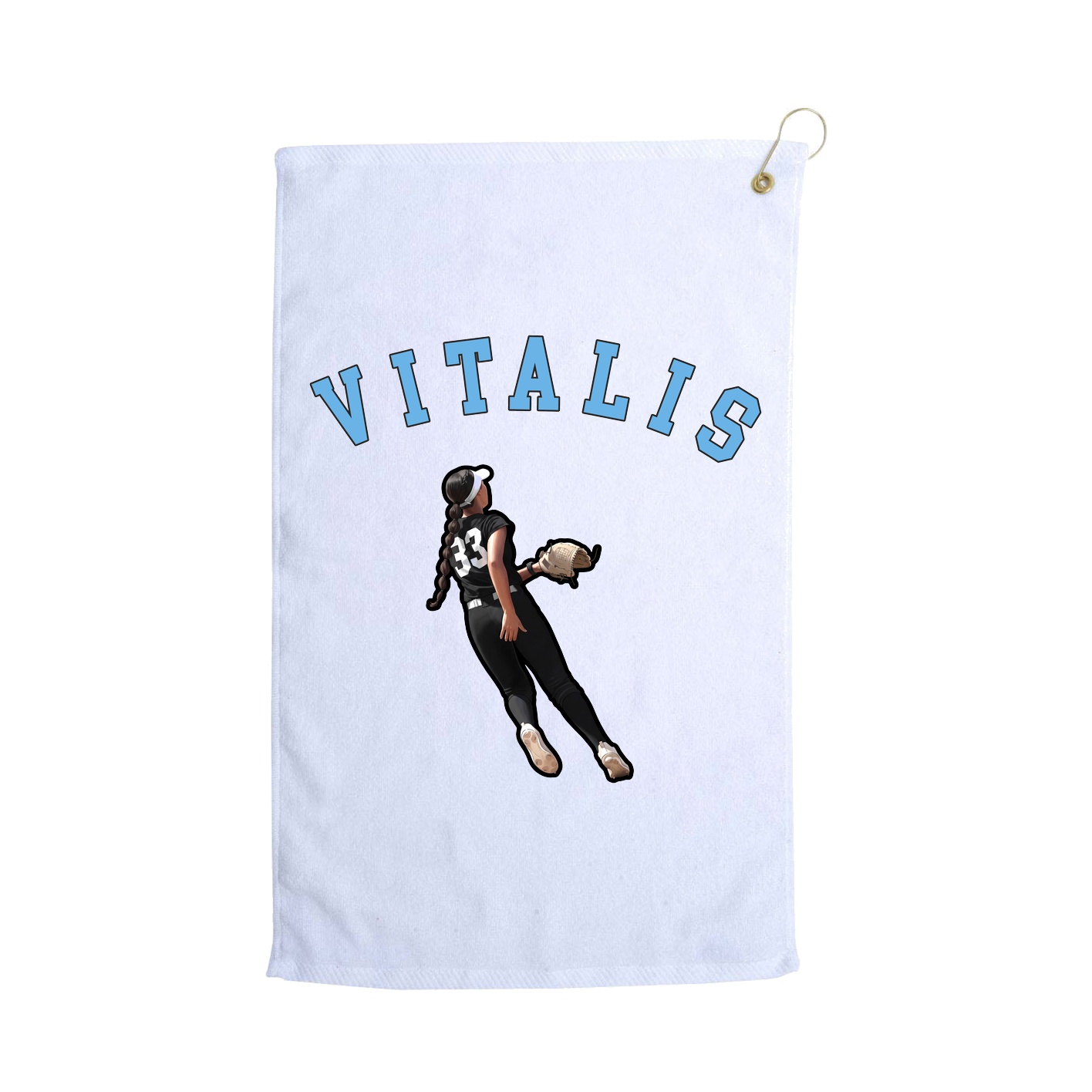 Golf Towel — Shirsey Arch in White
