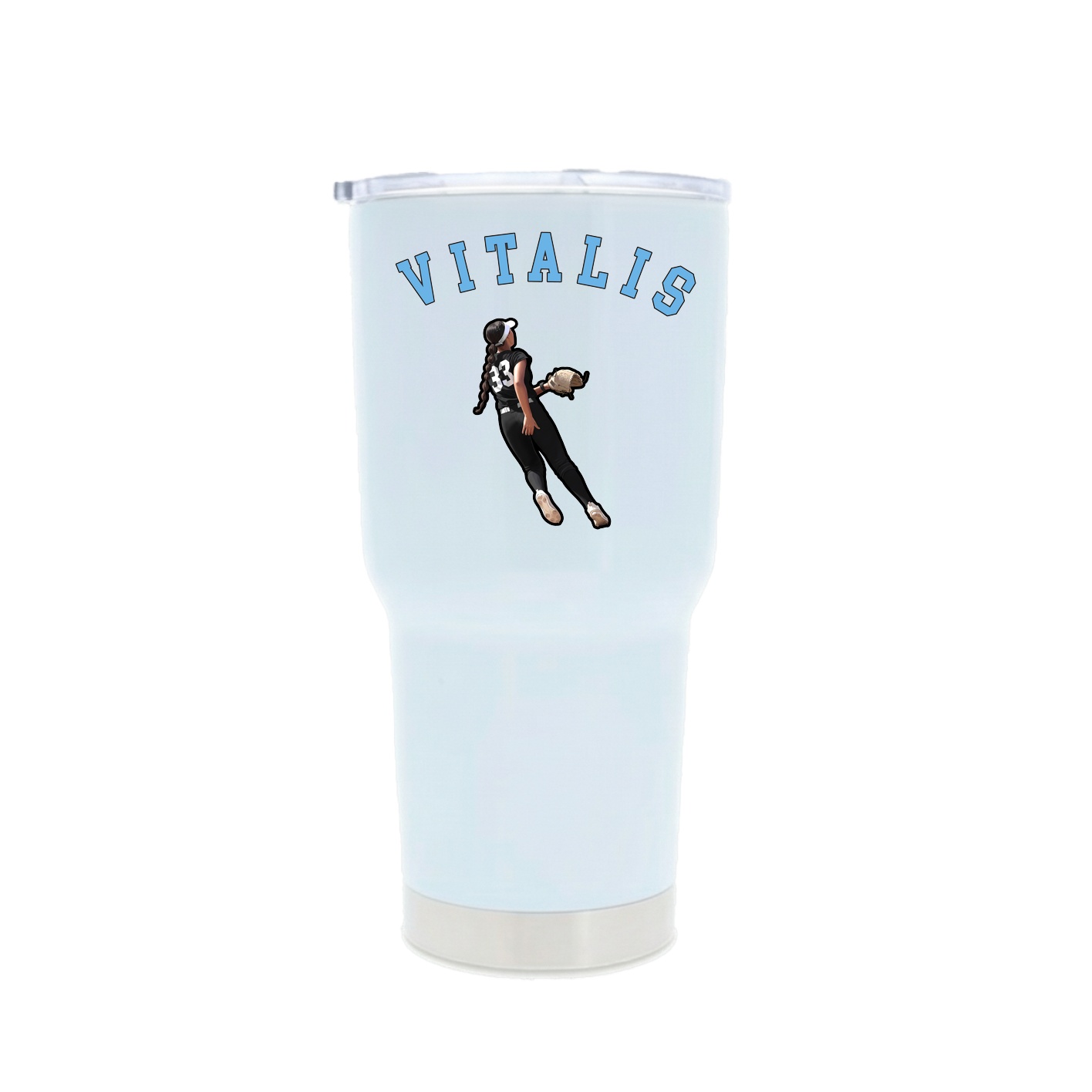 30oz Stainless Steel Tumbler — Shirsey Arch in White