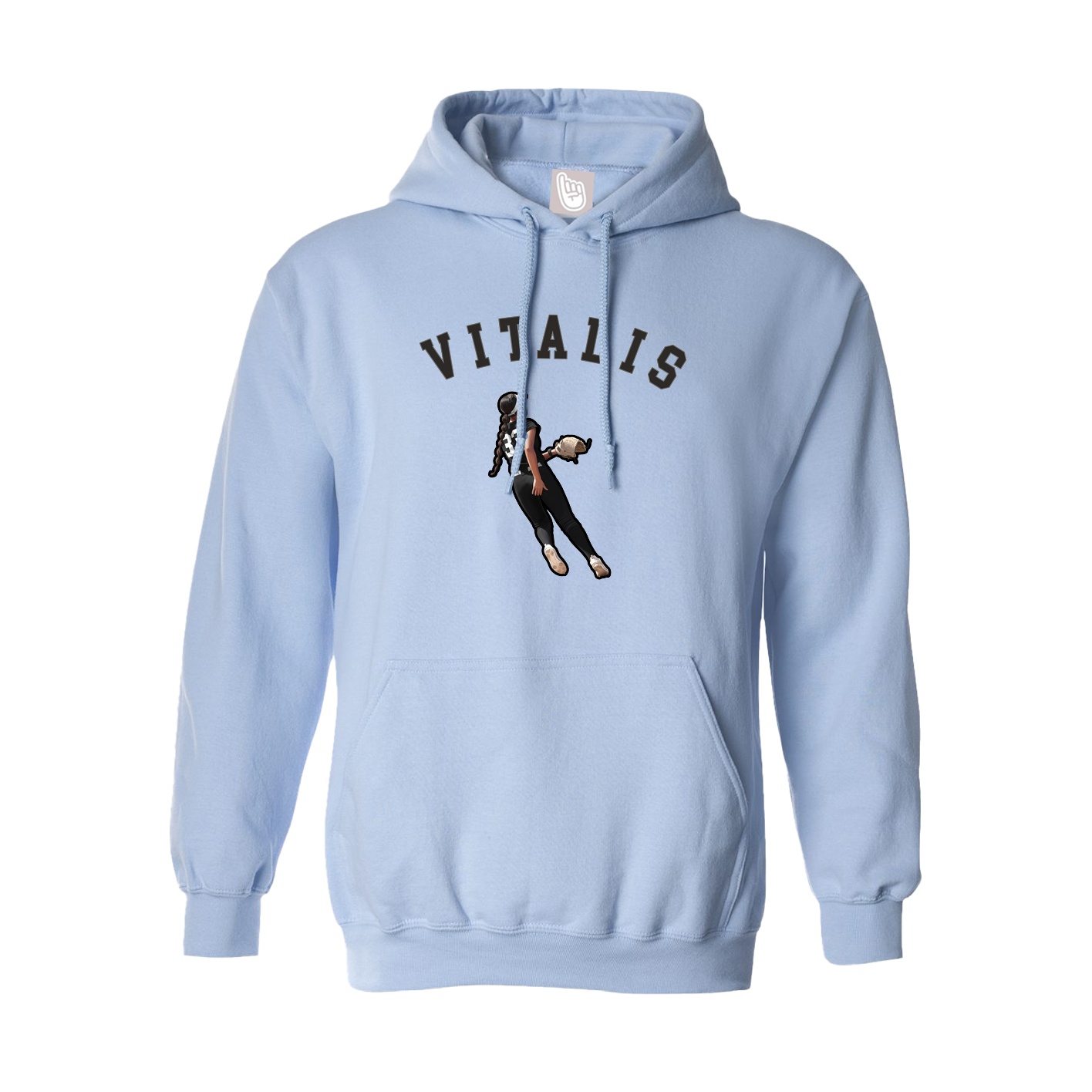 Hoodie — Shirsey Arch in Light Blue