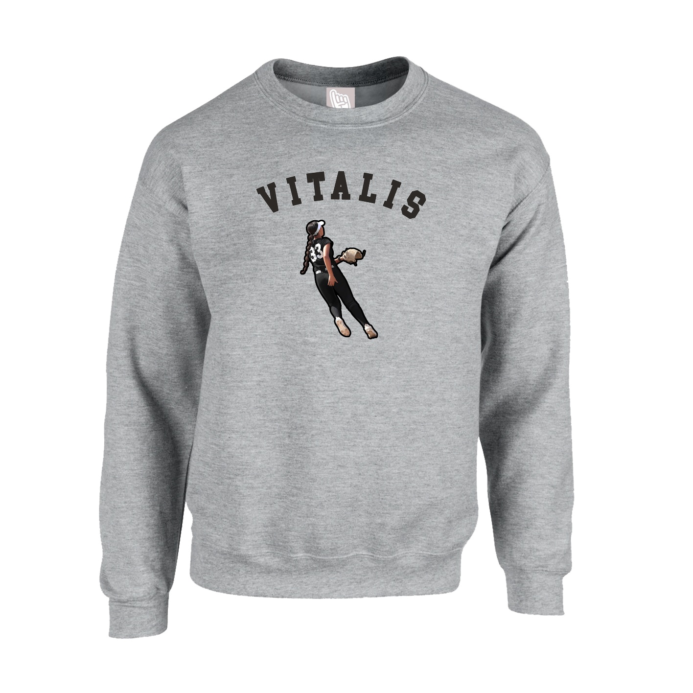 Fleece Crew — Shirsey Arch in Grey