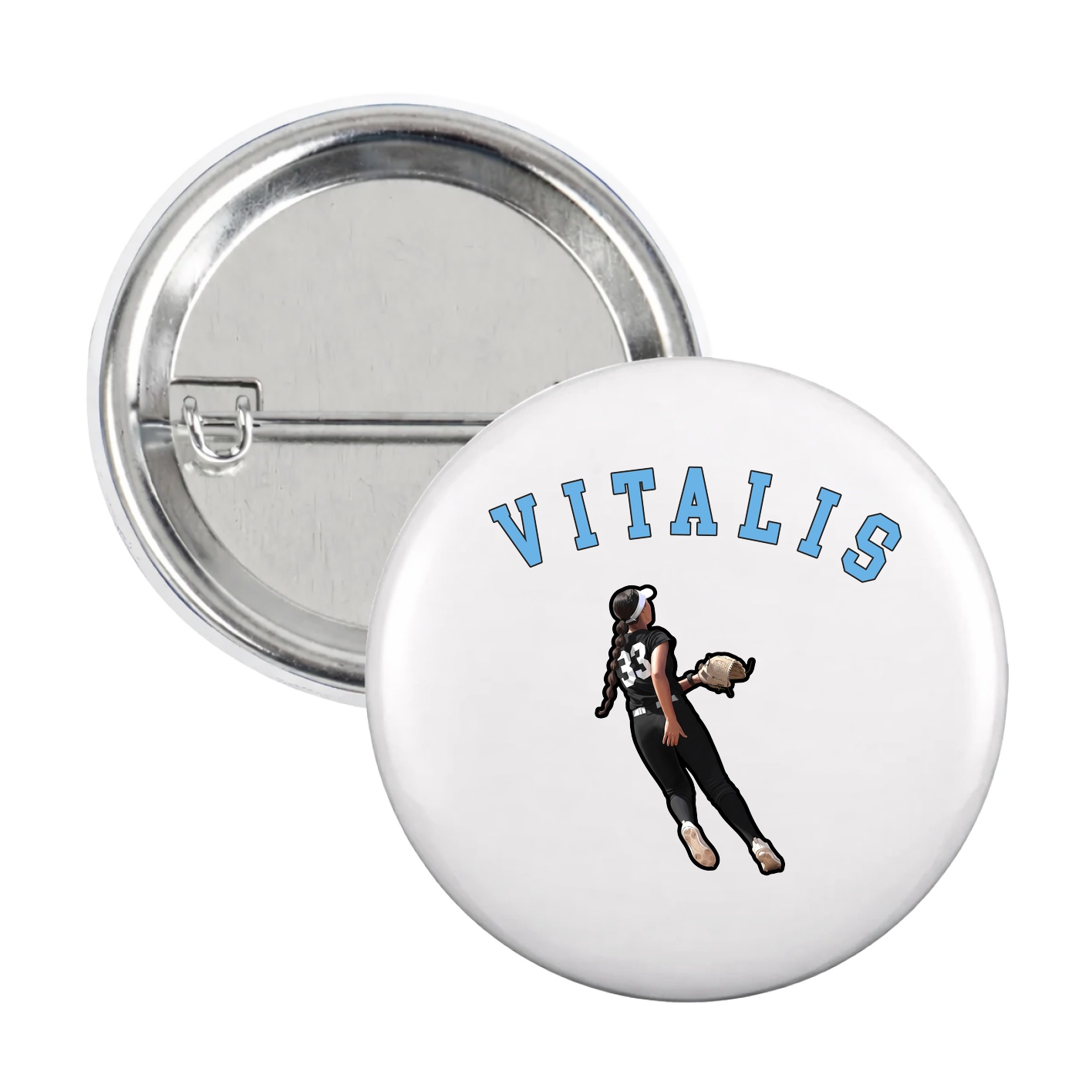 Game Day Button — Shirsey Arch in White
