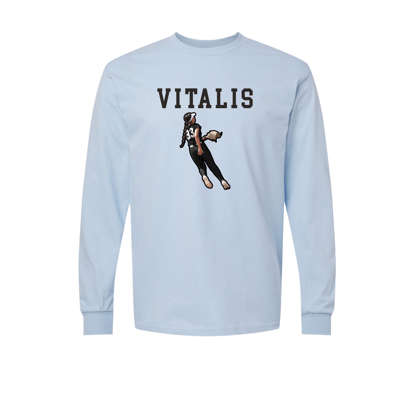 Long Sleeve Tee — Shirsey in Light Blue