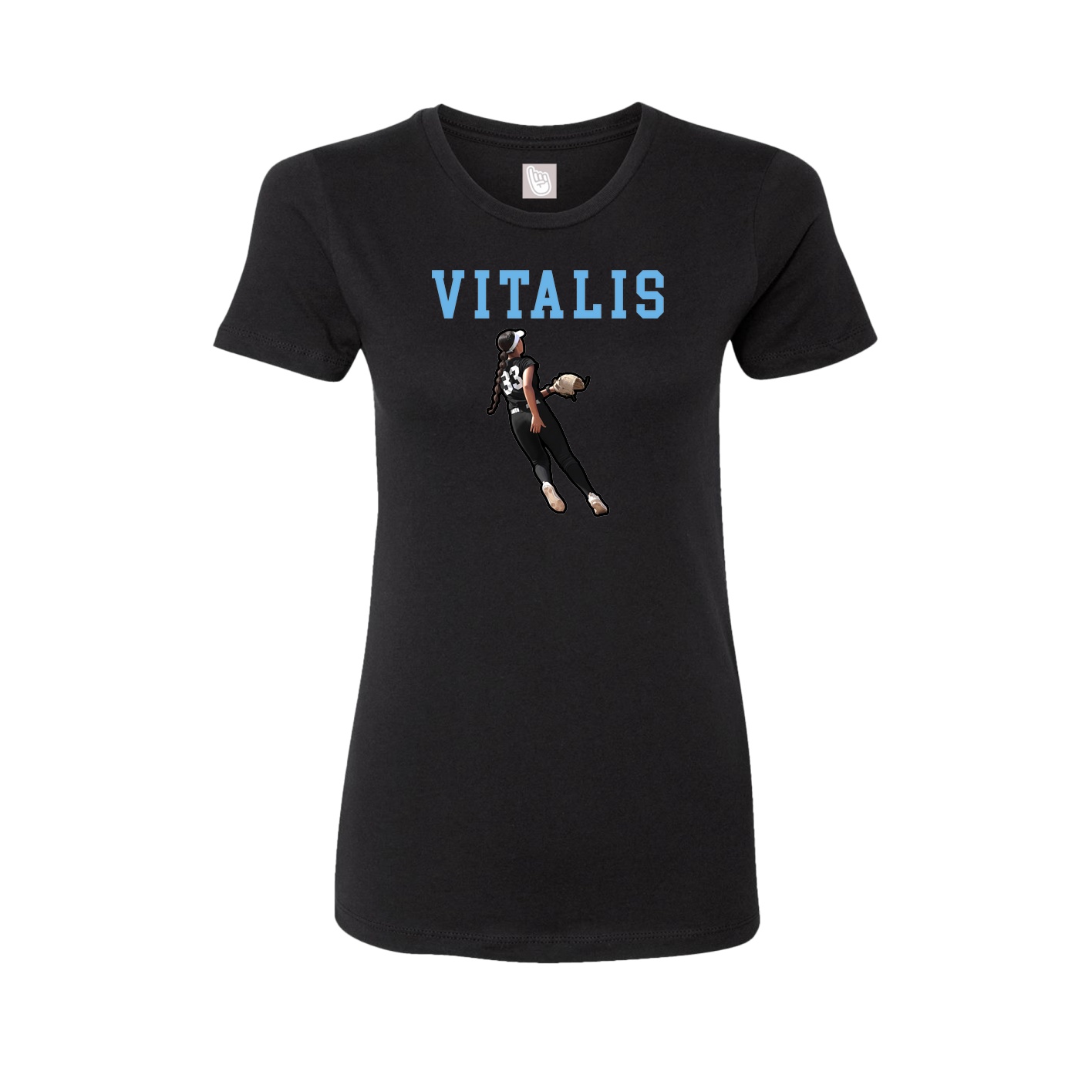 Fitted Women's Tee — Shirsey in Black