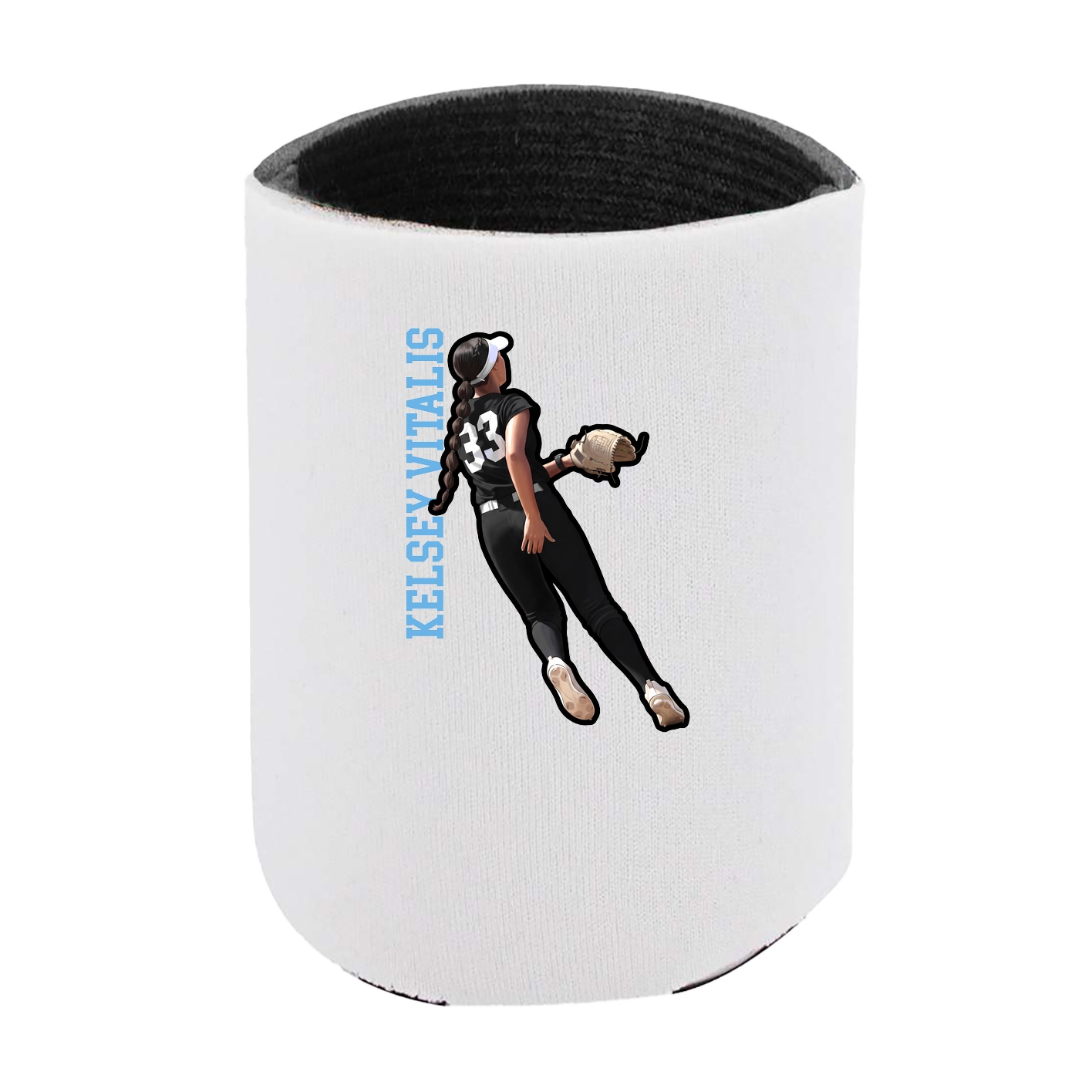 Can Holder — Name Vertical in White